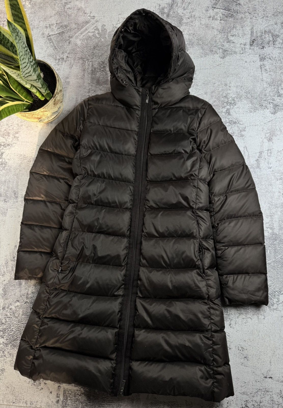 Moncler Moncler Brown Women’s Small Outdoor Hooded Long Down Parka Coat Jacket Puffer Size S / US 4 / IT 40 - 3 Thumbnail