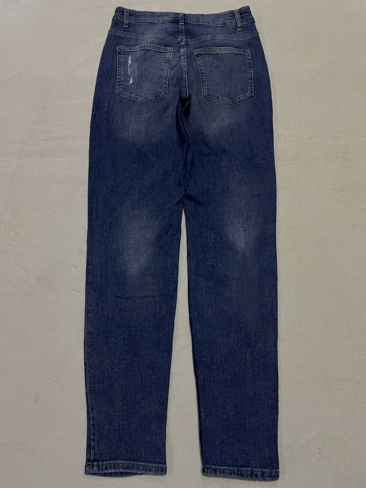 Divided Vintage Skinny Distress Faded Denim Jeans Size US 27 - 12 Thumbnail
