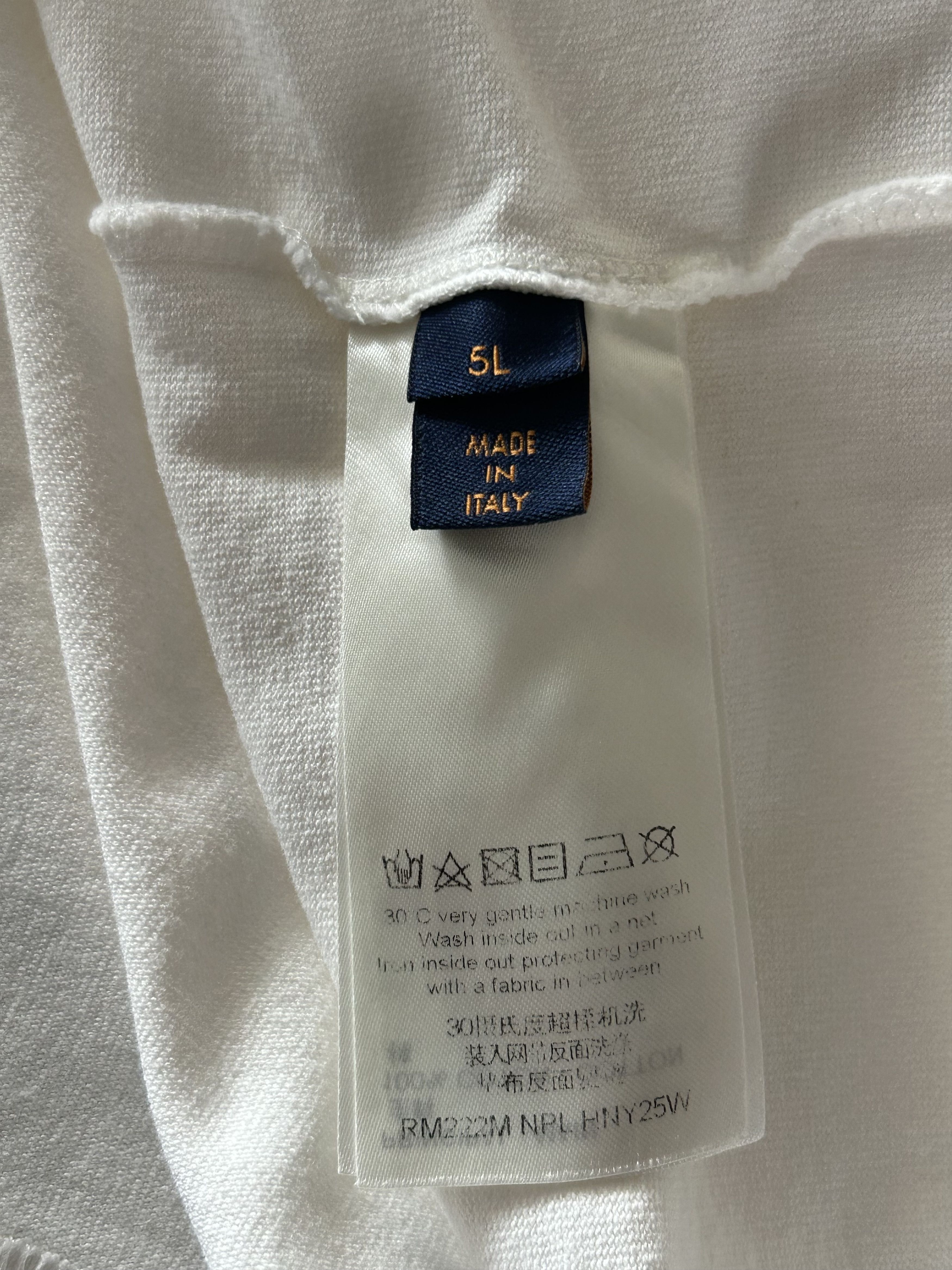 Louis Vuitton Louis Vuitton White Graffiti Logo Embroidered T-Shirt Size US XXL / EU 58 / 5 - 4 Thumbnail