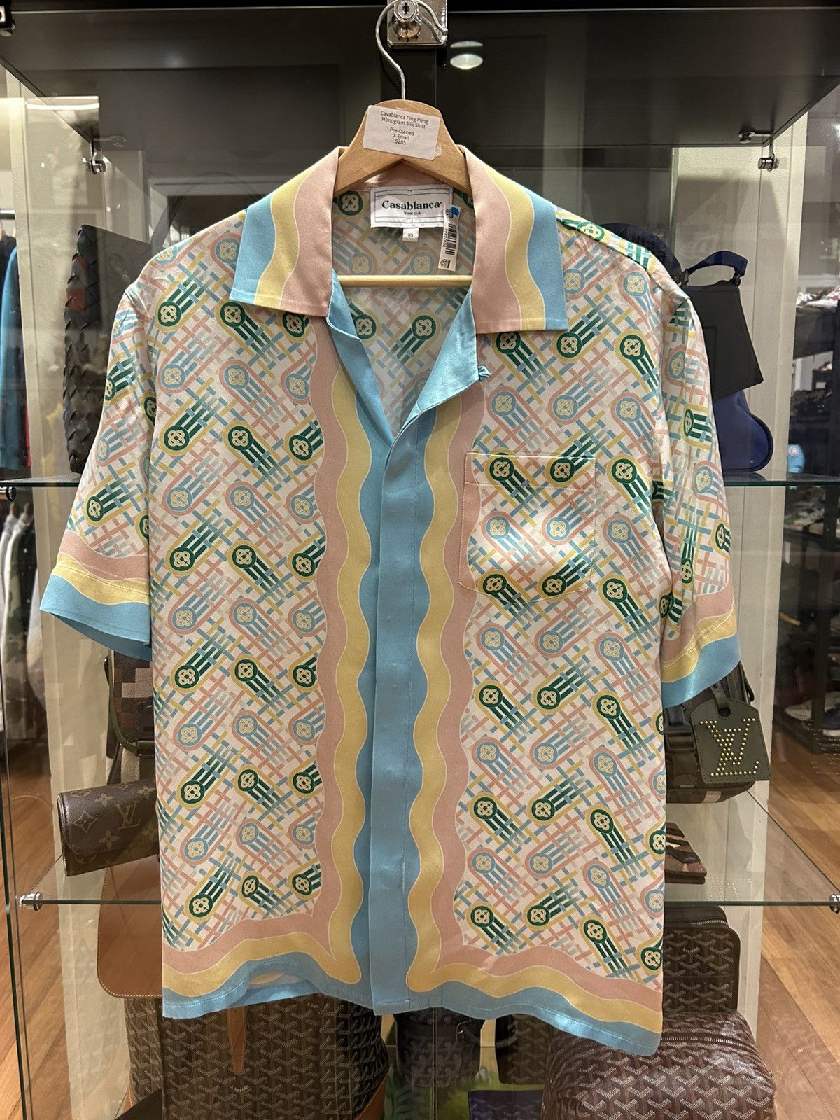 Casablanca Casablanca Ping Pong Silk Button Up Shirt Size US XS / EU 42 / 0 - 1 Thumbnail