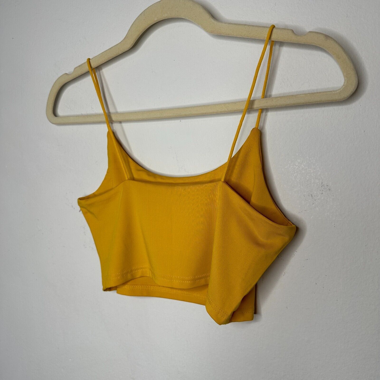 Other Mustard Yellow Honeydrip Crop Top Spaghetti Strap Cami S Size M / US 6-8 / IT 42-44 - 6 Thumbnail