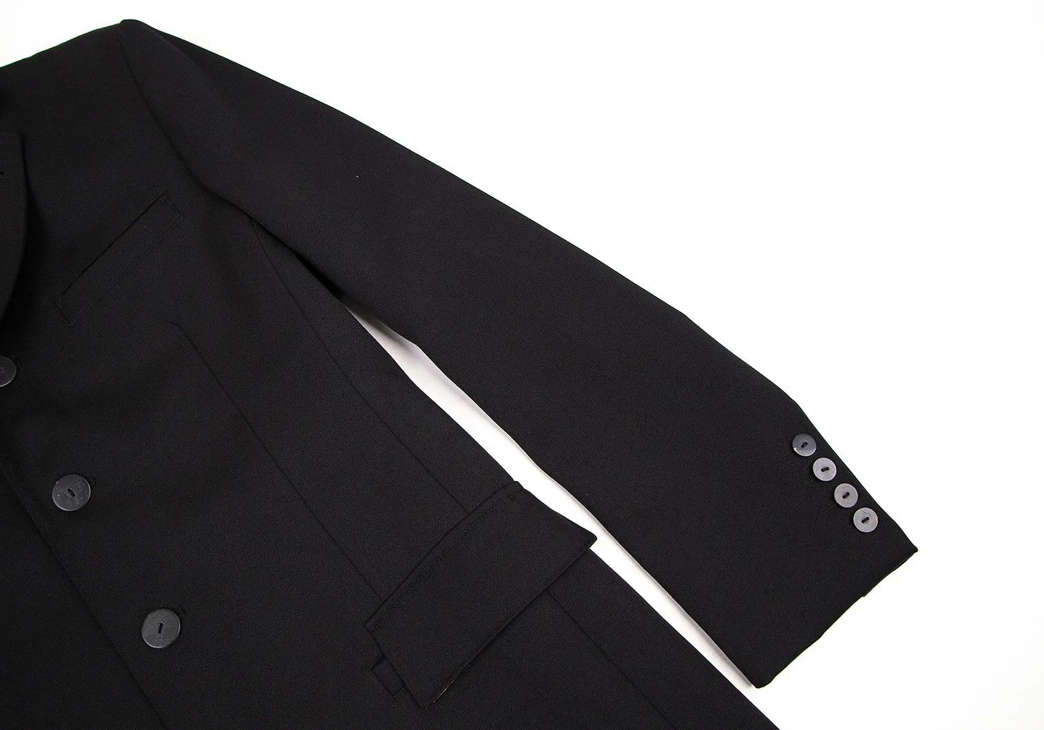 Jean Paul Gaultier Wool Gabardine Jacket in Black Size 50 Size US M / EU 48-50 / 2 - 10 Thumbnail