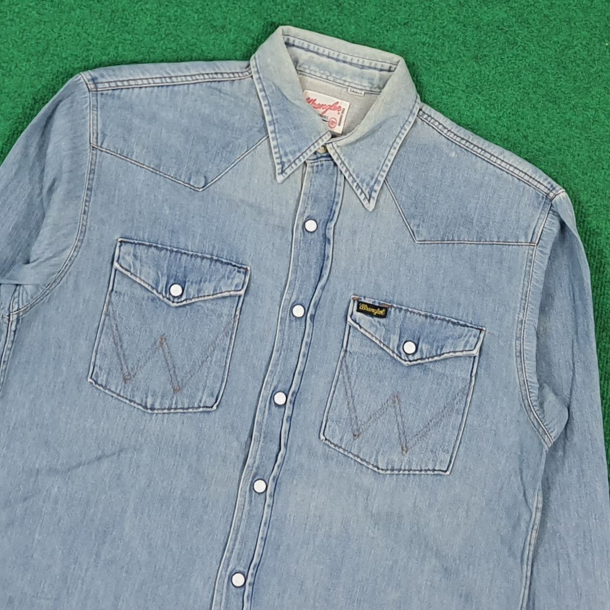 Wrangler Vintage Wrangler Denim Retro Style Button Up Shirt C299N54 Size US S / EU 44-46 / 1 - 2 Thumbnail
