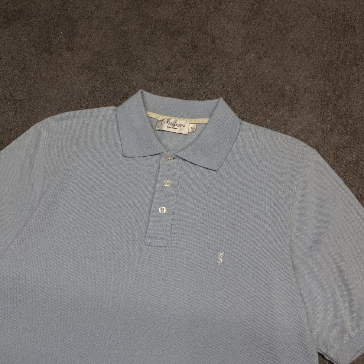 Vintage × Yves Saint Laurent Vintage YSL t-shirt polo Yves Saint Laurent Size US M / EU 48-50 / 2 - 2 Thumbnail