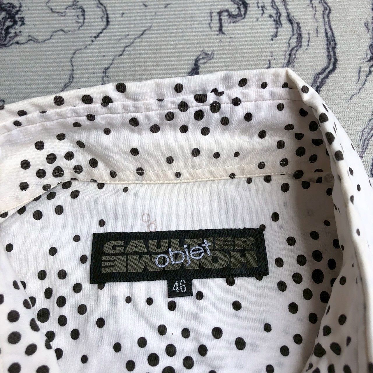 Jean Paul Gaultier Vintage 90s Jean Paul Gaultier Objet Polka Dot Shirt Size US S / EU 44-46 / 1 - 7 Thumbnail