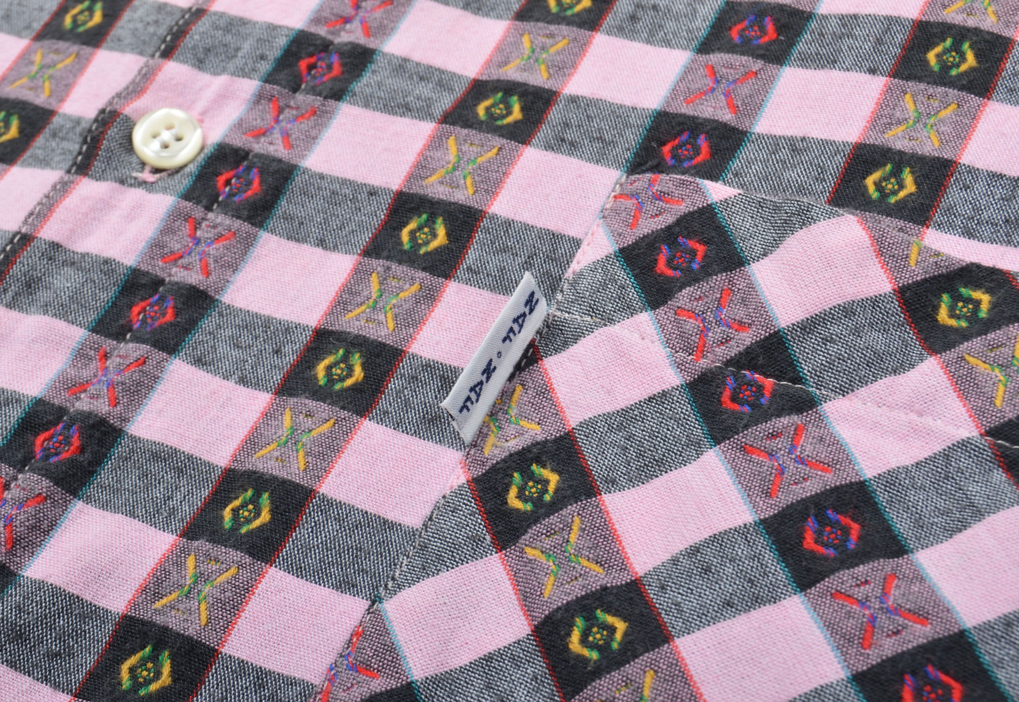 Vintage Vintage Naf Naf Paris 90's Checkered Long Sleeve Shirt Size US L / EU 52-54 / 3 - 4 Thumbnail