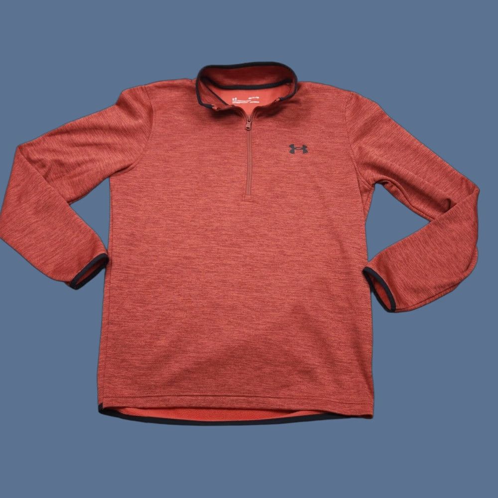 Under Armour Under Armour 1/4 Zip Sweater Mens Small Red Logo Pullover Cold Gear Casual Size US S / EU 44-46 / 1 - 1 Thumbnail