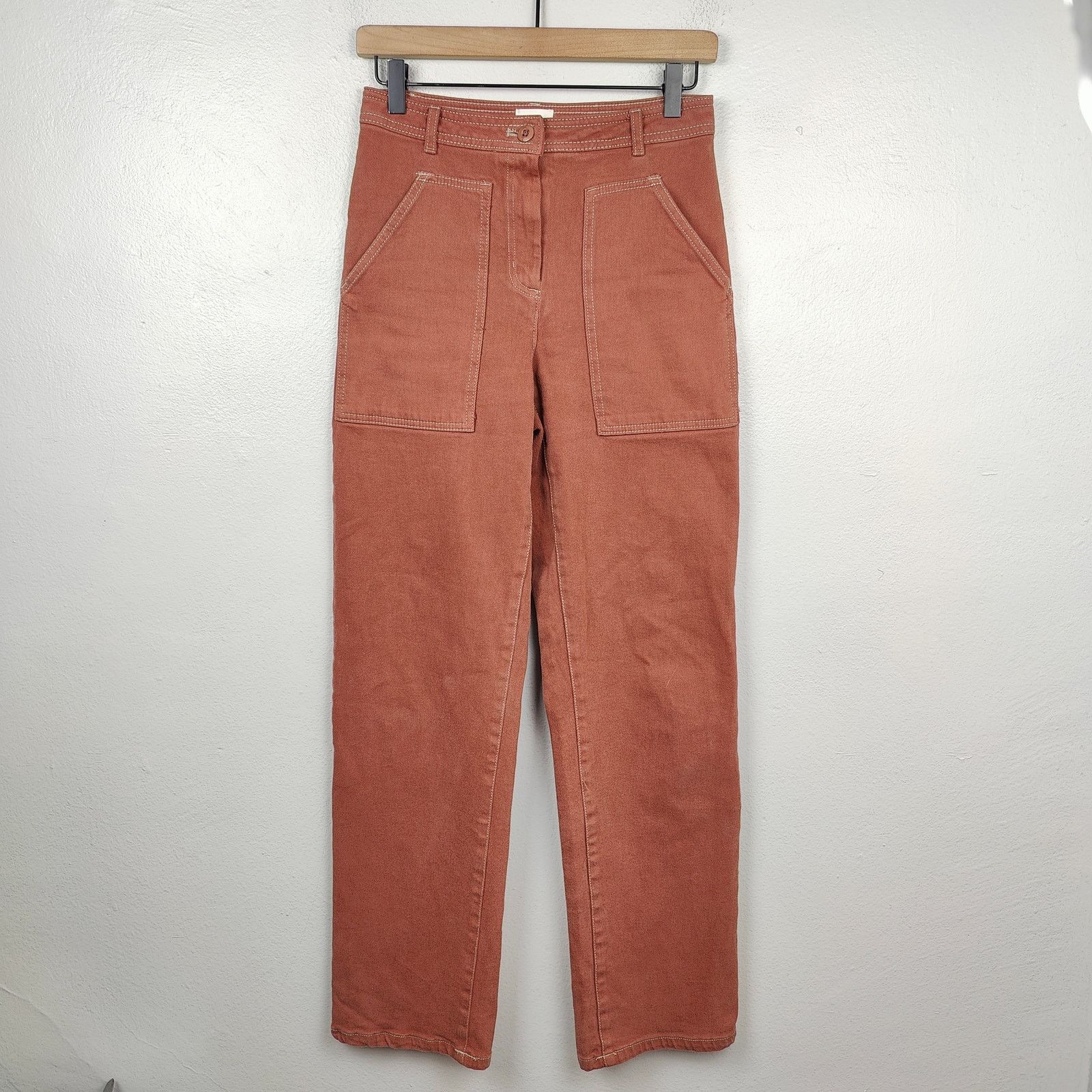 Aritzia Aritzia Wilfred Free Modern Utility Pant Womens 2 Soft Red Size 26" / US 2 / IT 38 - 1 Thumbnail