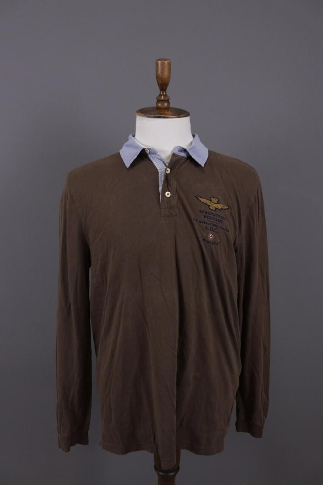 Aeronautica Militare Aeronautica Militare Brown Polo Shirt Size XXL / 2XL Size US XXL / EU 58 / 5 - 1 Thumbnail