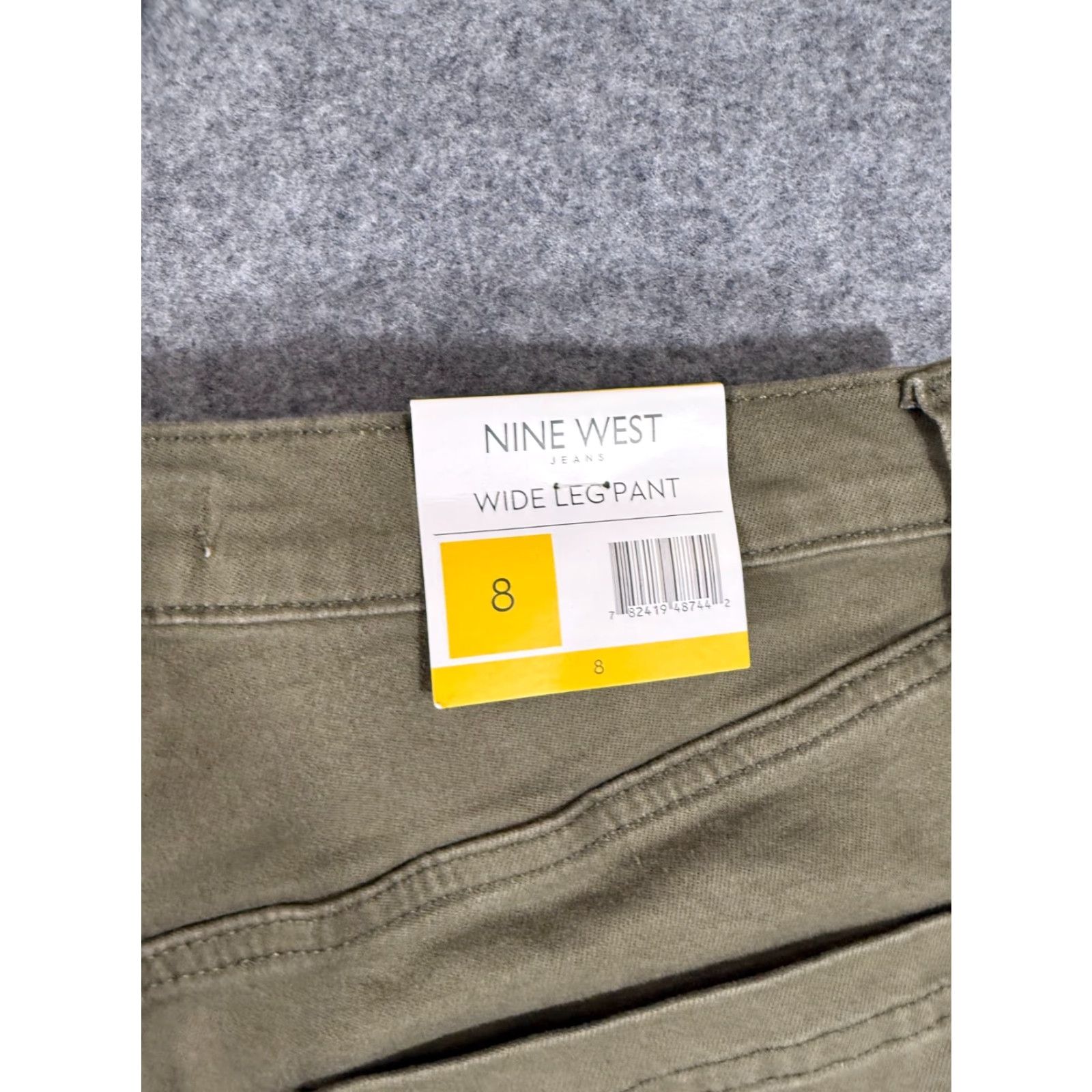 Nine West Nine West Wide Leg Pants Womens 8 Kalamata Green Comfort Stretch Trousers NWT Pants Size 30" / US 8 / IT 44 - 5 Thumbnail