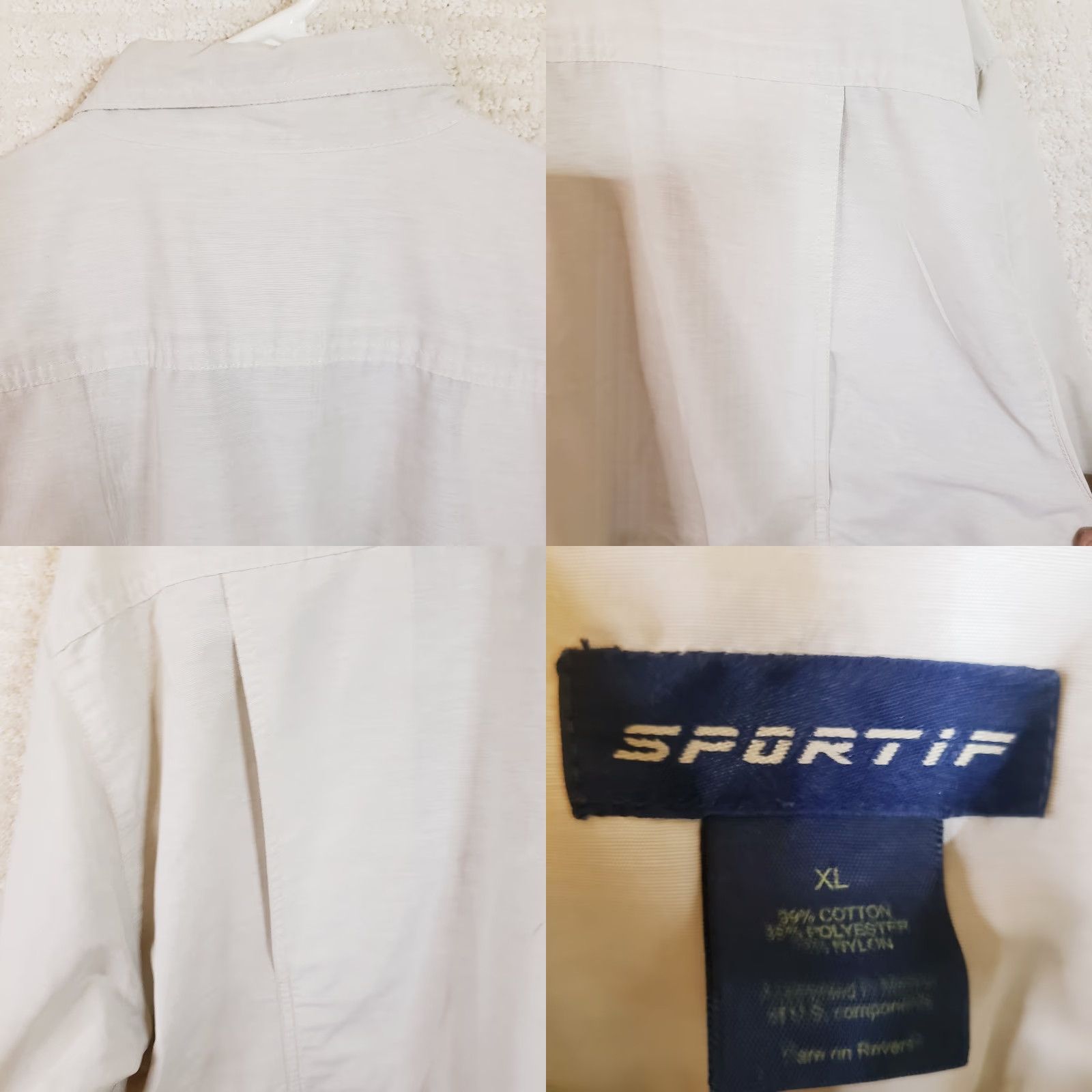 Vintage VINTAGE Sportif USA Men’s Beige Short Sleeve Button Up Vented Fishing Shirt XL Beige Shirt Mens Regular - Size US XL / EU 56 / 4 - 9 Thumbnail