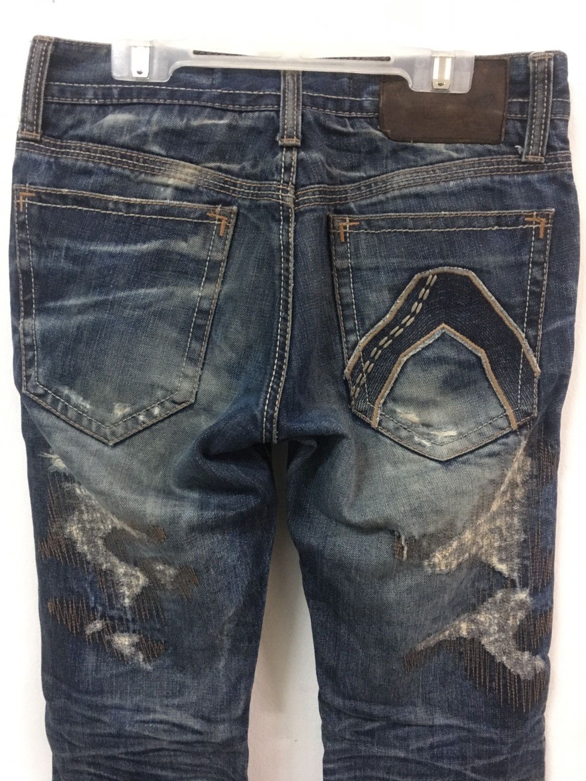 Vintage Rare Design Distressed Denim Buckaroo Jeans Size US 28 / EU 44 - 4 Thumbnail