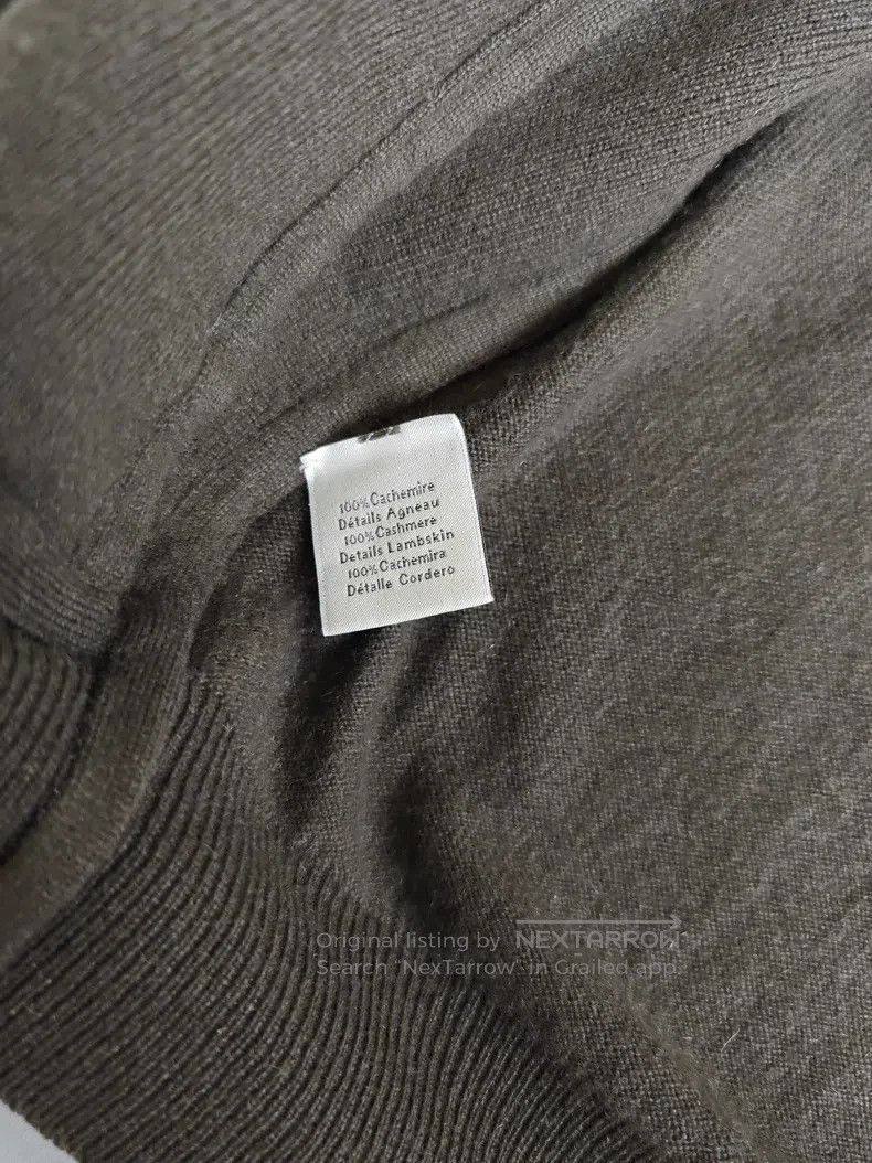 Hermes Hermes Men's leather jacket with knit part 100% cashmere Size US L / EU 52-54 / 3 - 5 Thumbnail