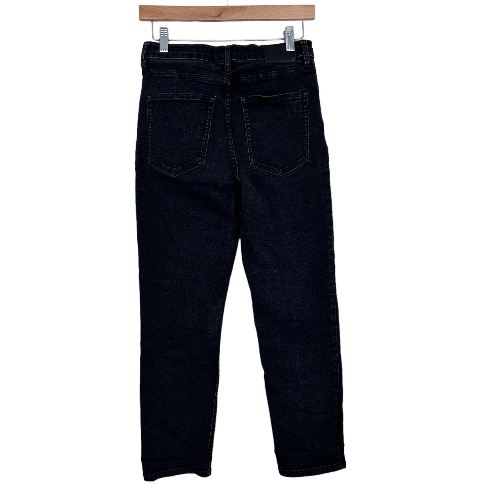 Everlane Everlane Black Button Fly Straight Leg Jeans Sz 30 Size 30" / US 8 / IT 44 - 4 Thumbnail