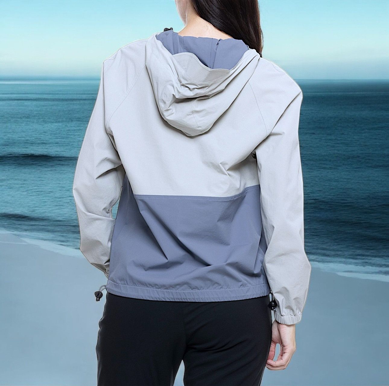 Other Levitate Women’s Surf Grey Blue Shack Zip Neck Jacket Sz L Size L / US 10 / IT 46 - 2 Thumbnail
