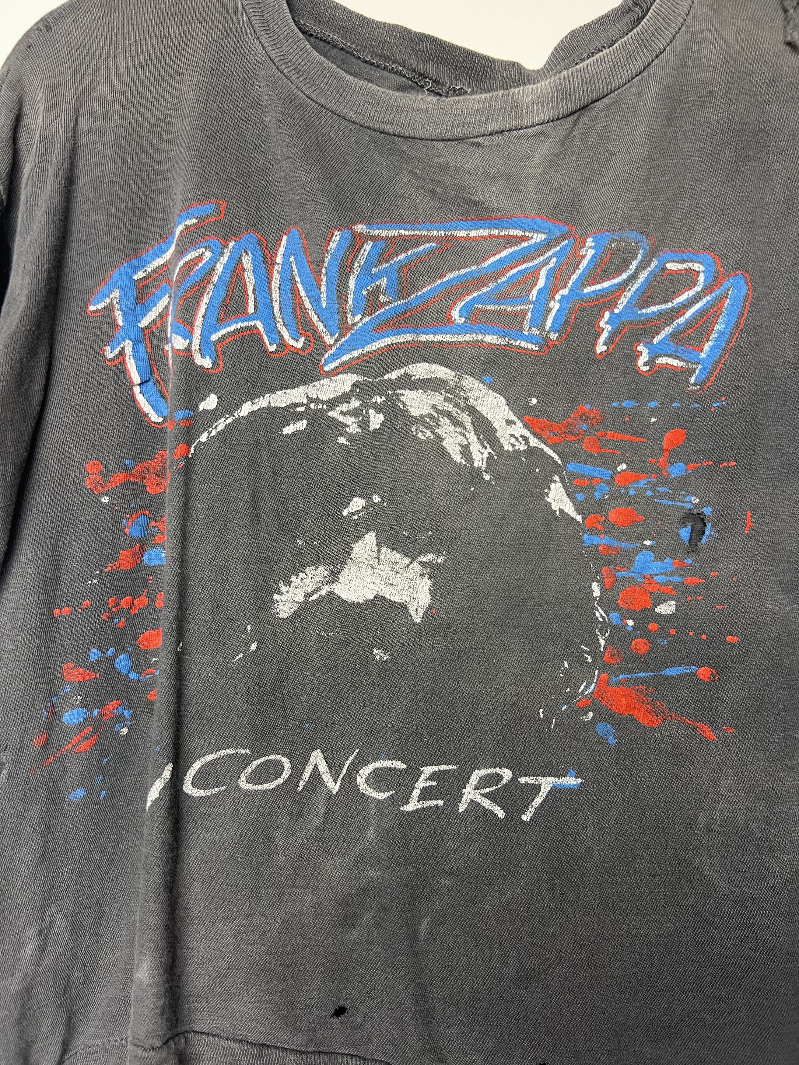 Vintage Vintage 1980's Frank Zappa Double Sided Concert T-Shirt Size US S / EU 44-46 / 1 - 2 Thumbnail