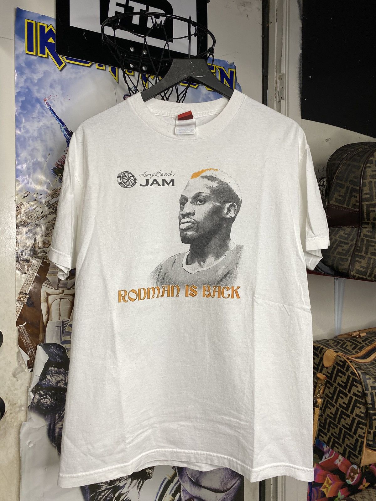 NBA Vintage 00’ Dennis Rodman Rare T-Shirt Size Large Size US L / EU 52-54 / 3 - 5 Thumbnail