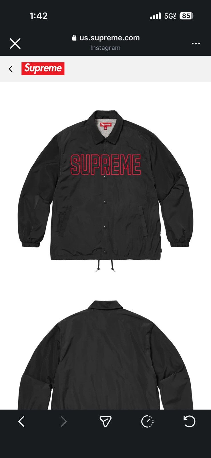 Supreme Supreme Spellout Coaches Jacket S26 Size US M / EU 48-50 / 2 - 4 Thumbnail