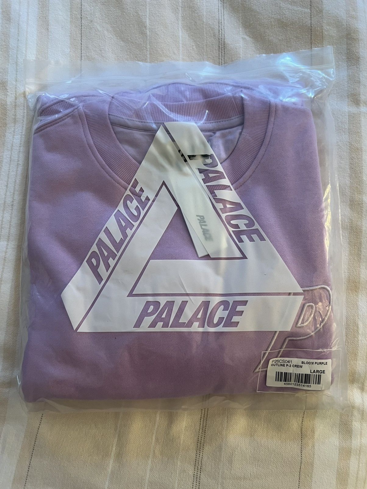 Palace PALACE OUTLINE P-3 CREW BLOOM PURPLE Sweatshirt Size Large Size US L / EU 52-54 / 3 - 4 Thumbnail