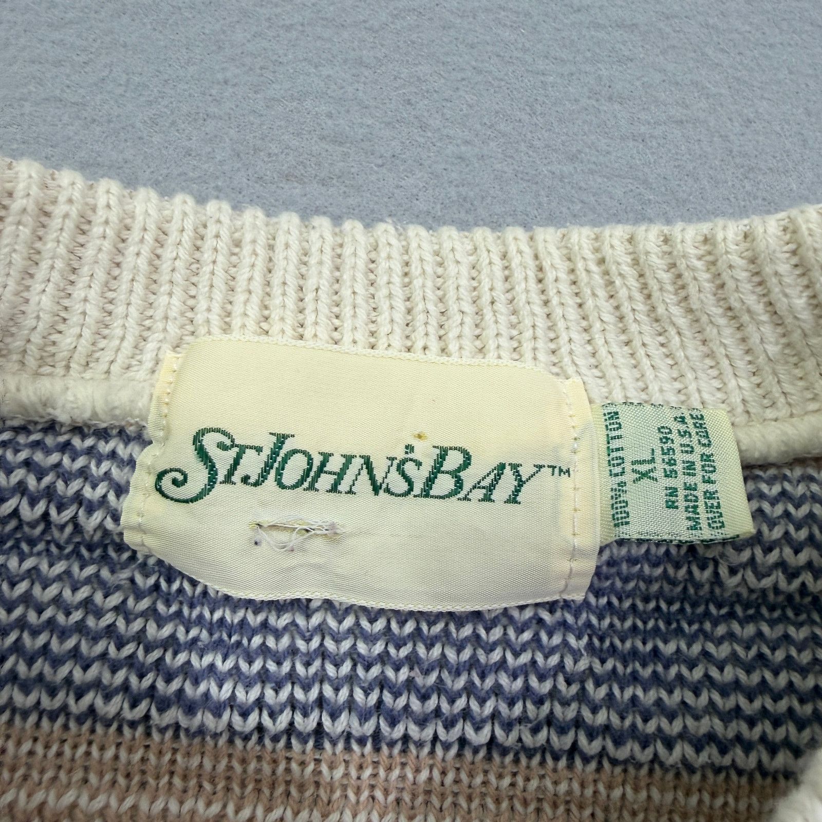 Vintage Vintage St Johns Bay Sweater Mens Extra Large Geometric Knit Size US XL / EU 56 / 4 - 6 Thumbnail