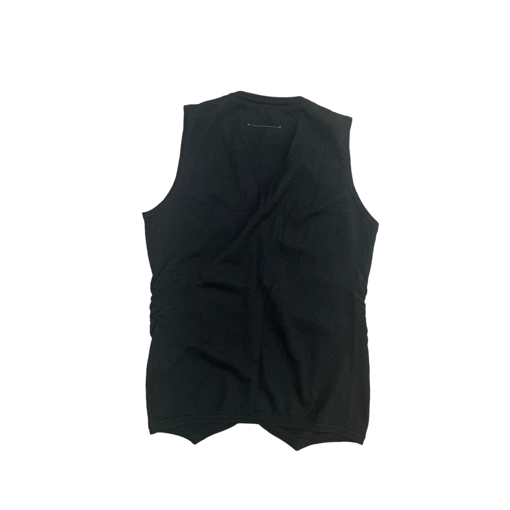 Maison Margiela FW 2007 Vintage Black Wool Vest Size S / US 4 / IT 40 - 3 Thumbnail