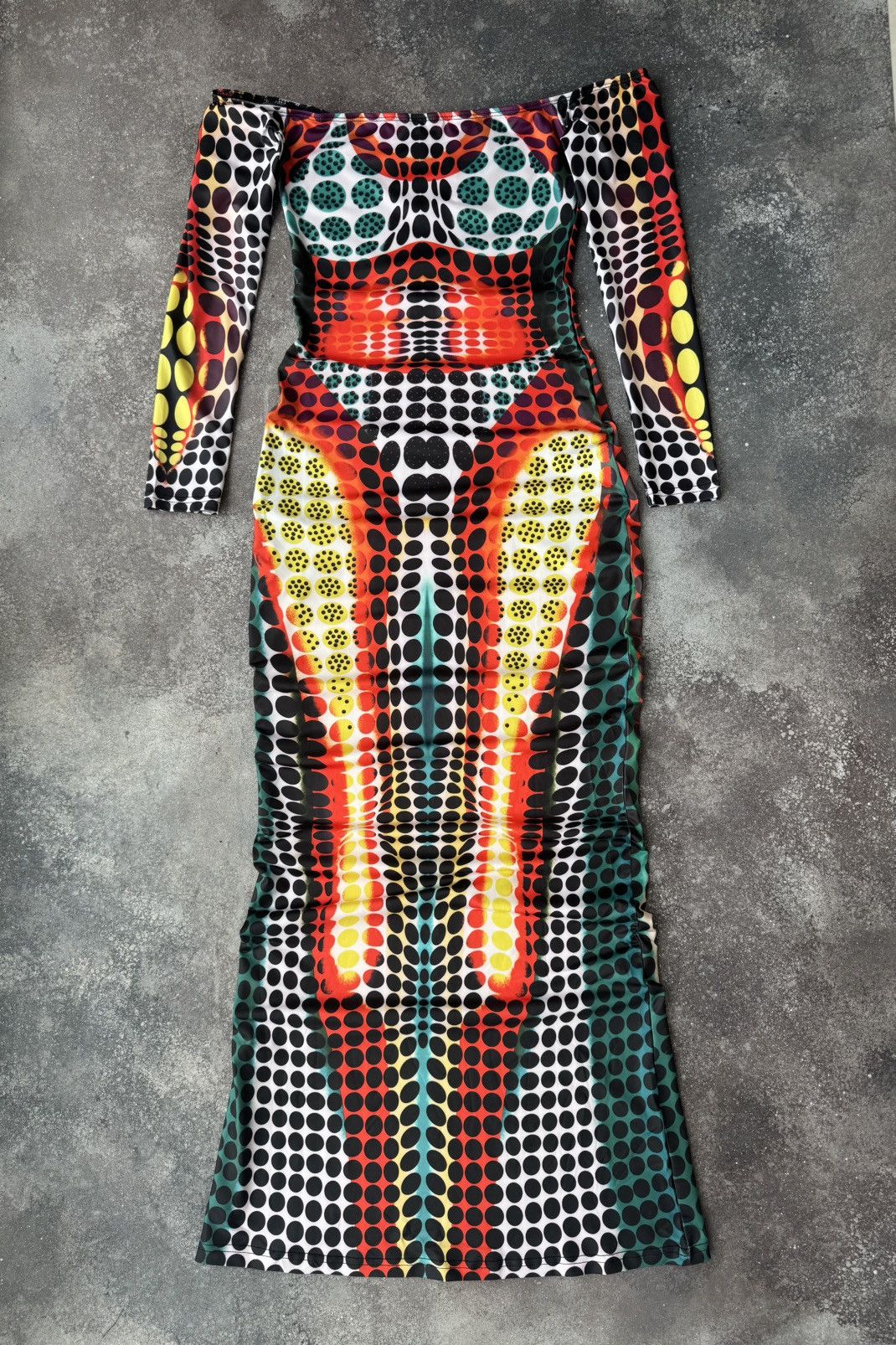 Hysteric Glamour Amazing Body Shape Print Sexy Y2K Dress (Gaultier style) Size S / US 4 / IT 40 - 1 Thumbnail