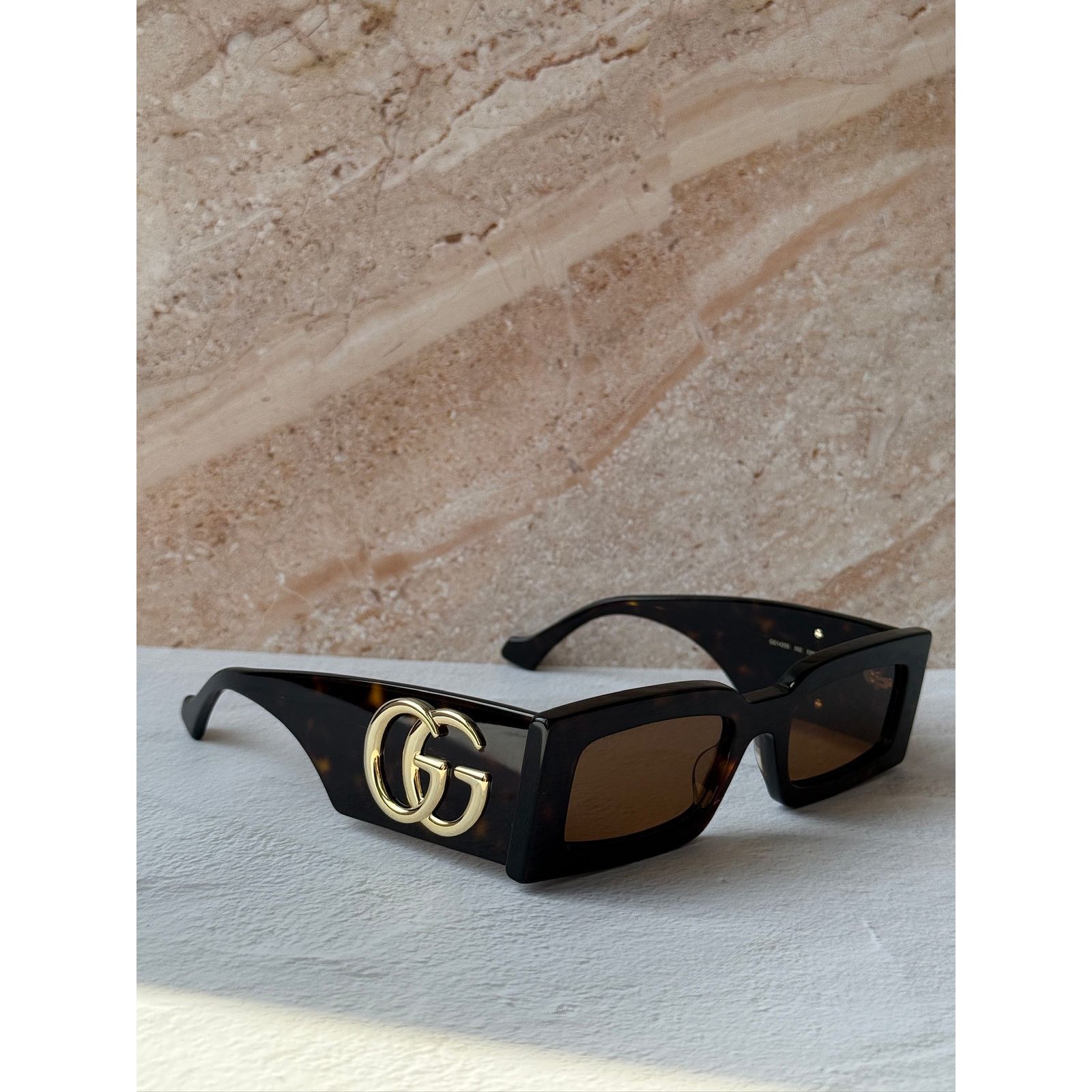 Gucci NEW Gucci GG1425S Havana Brown Marmont Sunglasses $535 Size ONE SIZE - 7 Thumbnail
