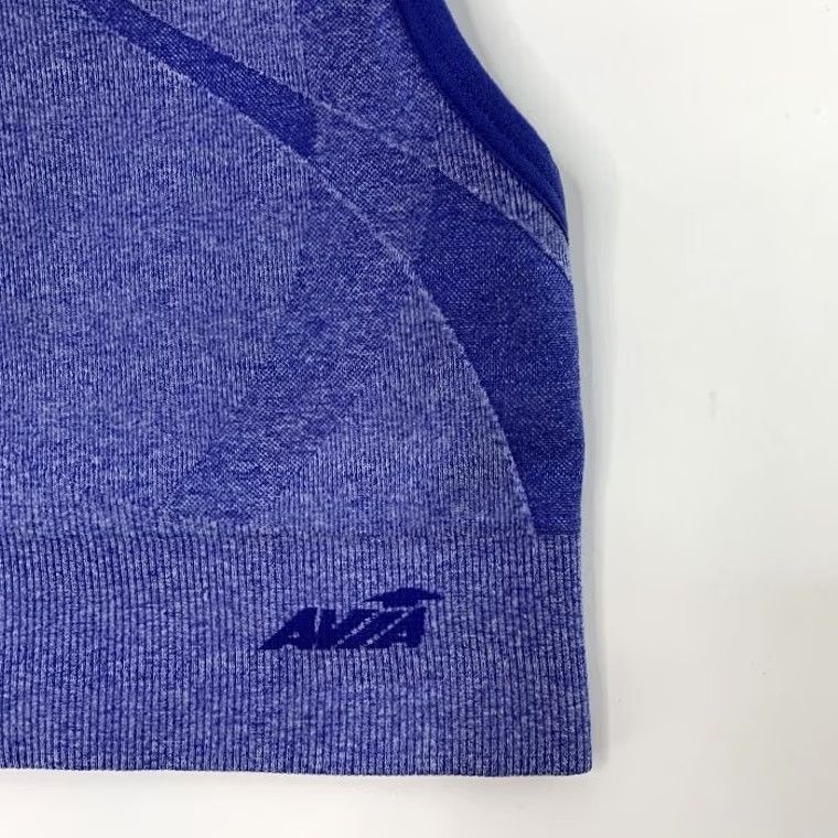 Avia Avia Womens Size S Sports Bra Top Racerback Activewear Low Support Soft Blue Size S / US 4 / IT 40 - 2 Thumbnail
