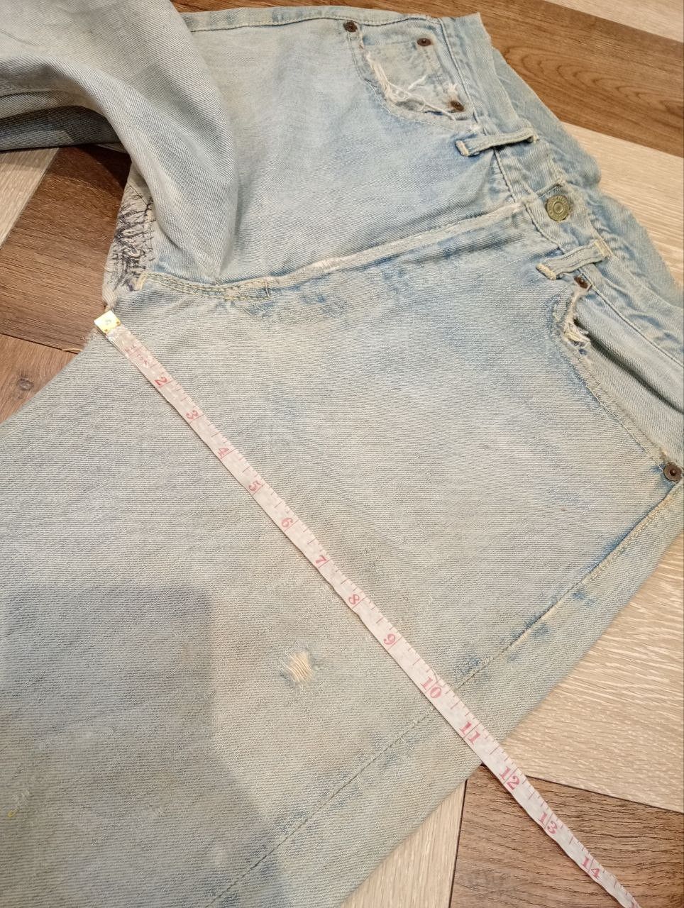Levi's RARE LEVI'S VINTAGE 501 CAPITAL E HIDDEN RIVET DENIM Size US 31 - 22 Thumbnail