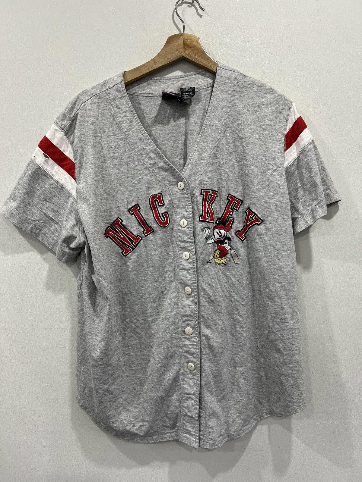 Vintage Vintage Mickey Mouse Jersey Shirt womens Size US L / EU 52-54 / 3 - 1 Thumbnail