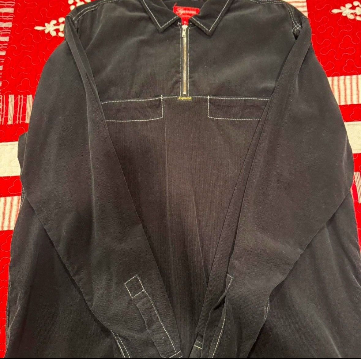 Supreme Supreme corduroy half zip up shirt | Grailed