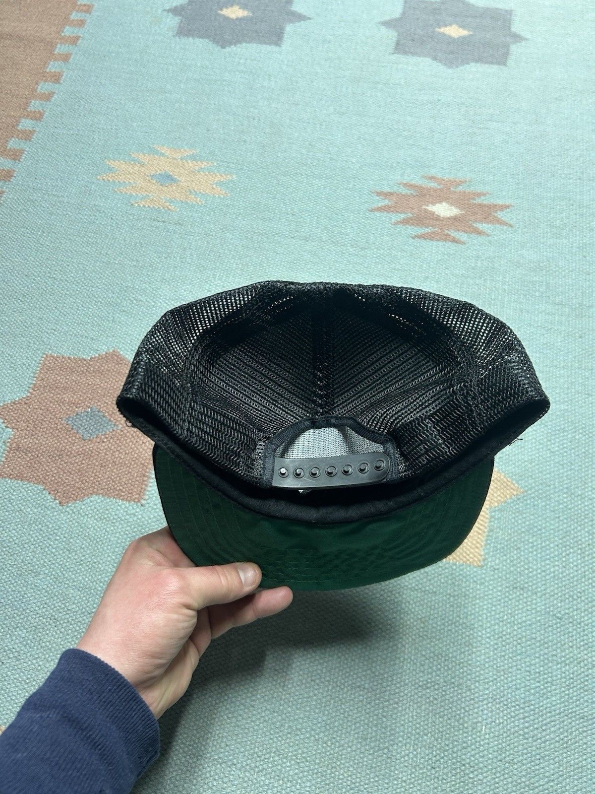 Vintage Vtg 80s trucker hat Flint riggers erectors Michigan new era Size ONE SIZE - 4 Thumbnail