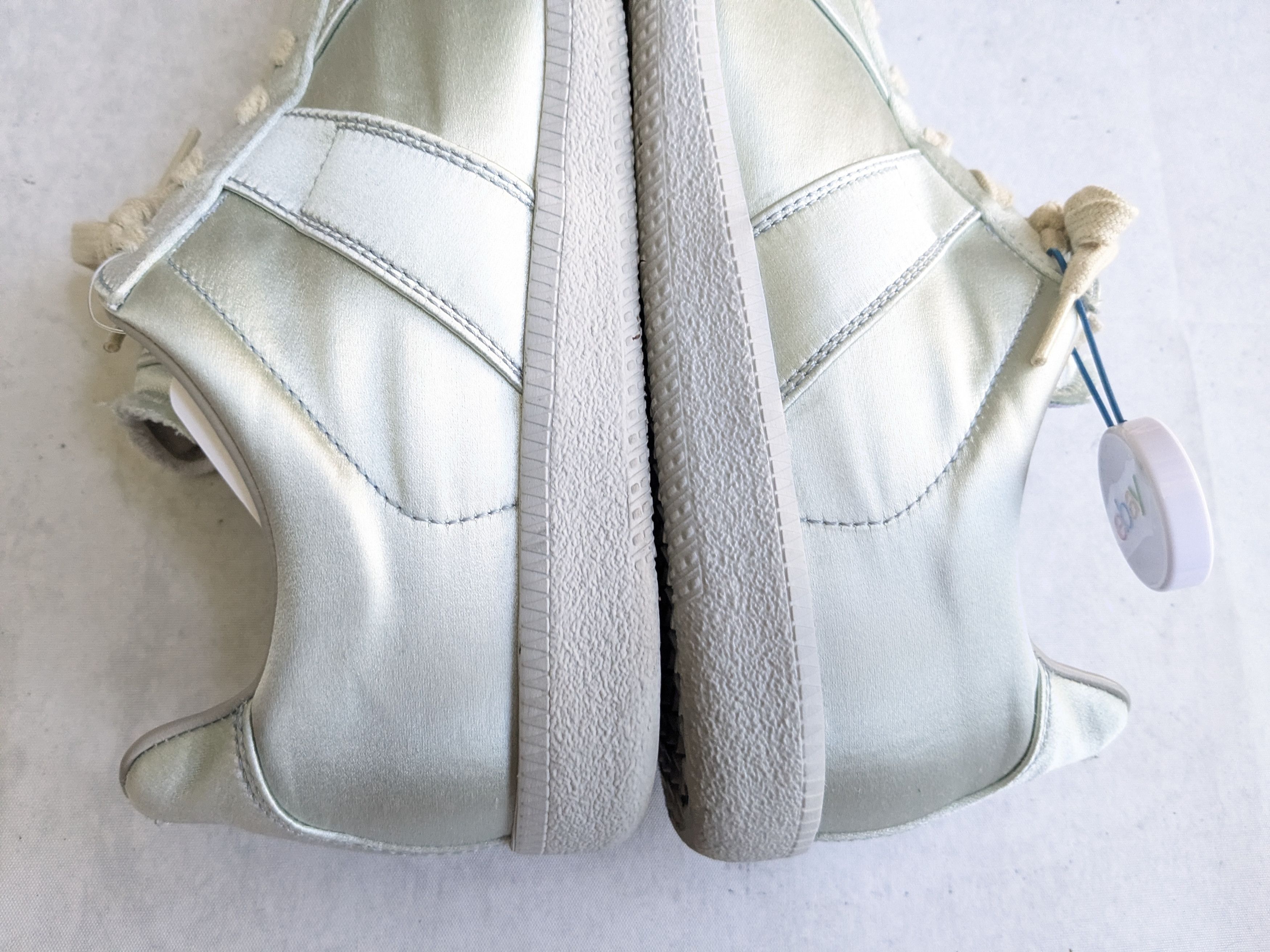 Maison Margiela Maison Margiela GAT Replica Blue Satin 9 42 Low Leather Size US 9 / EU 42 - 8 Thumbnail