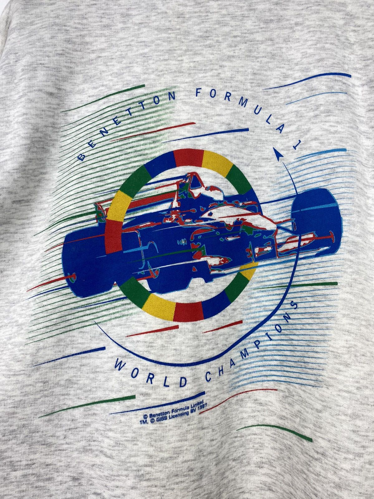 Vintage Vintage Benetton Formula 1 Team World Champion Sweatshirt Size US L / EU 52-54 / 3 - 10 Thumbnail