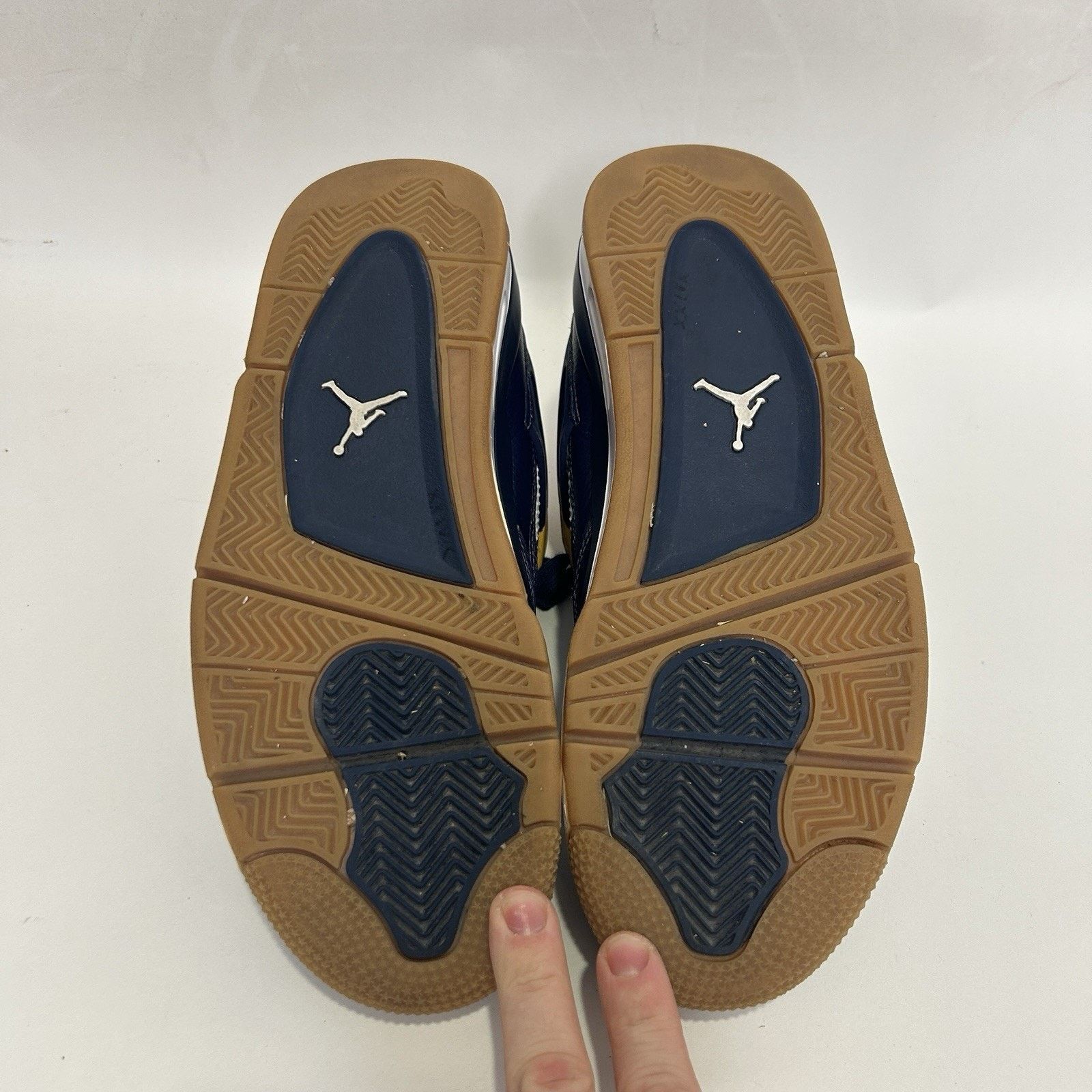 Nike Nike Air Jordan IV 4 Retro “Dunk From Above/Navy Gold” Size US 9 / EU 42 - 7 Thumbnail
