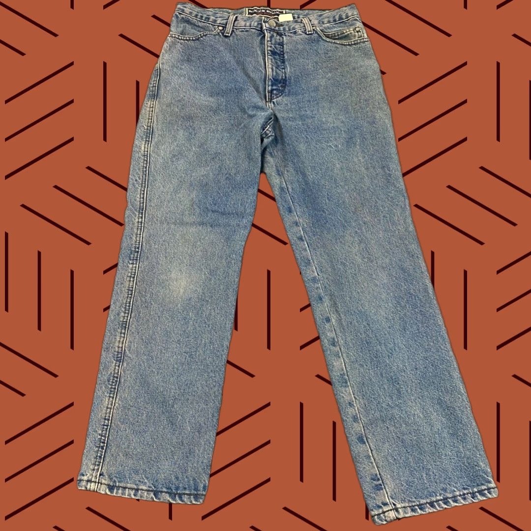 Harley Davidson Harley-Davidson Jeans Mens 33x30 Light Blue Denim Pant USA 31x29.5 5-Pocket Biker Blues Size US 33 - 1 Thumbnail