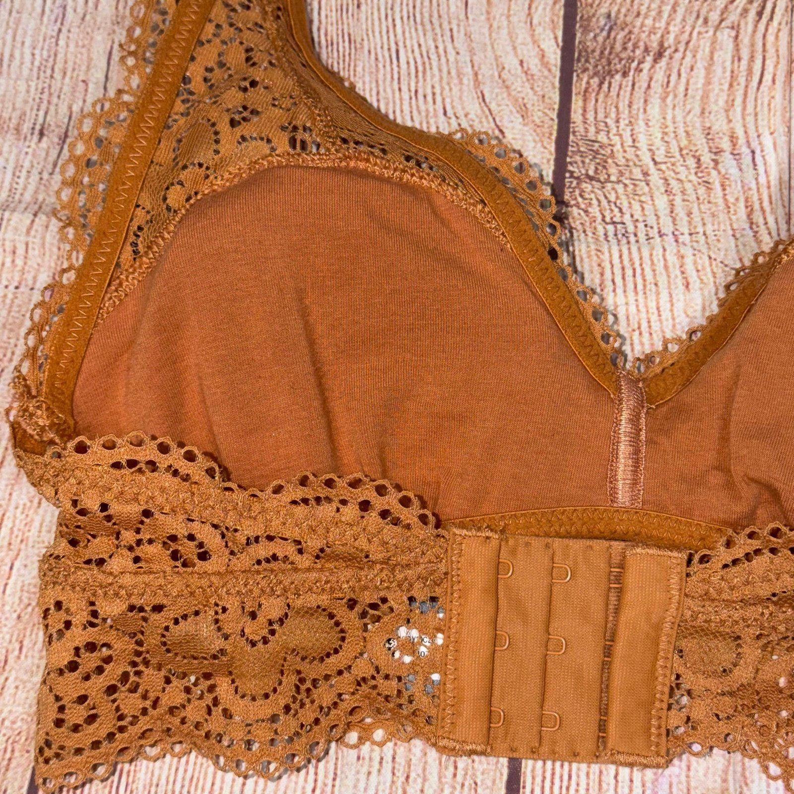 Other Aerie XS Lace Halter Bralette in Mustard Size ONE SIZE - 5 Thumbnail