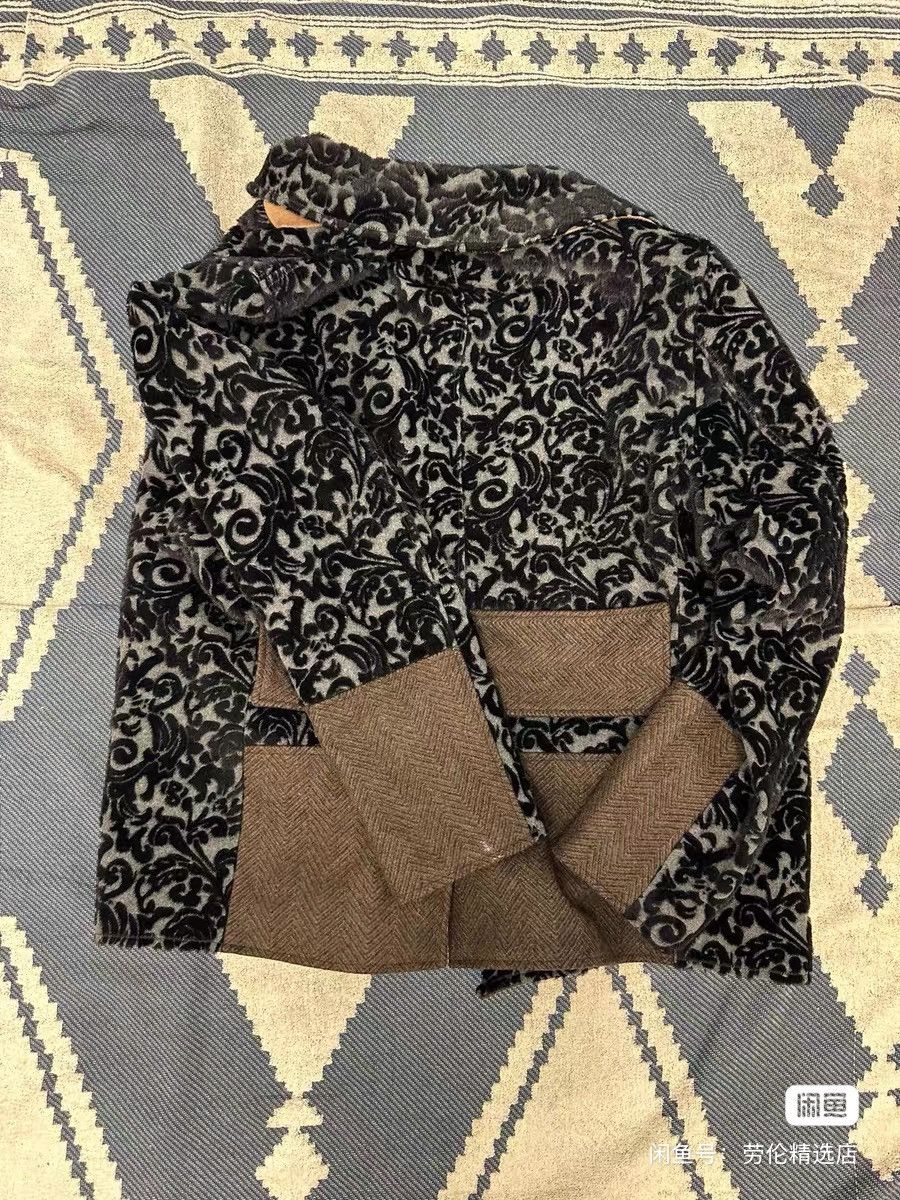 Emporio Armani Armani silk velvet blazer coat jacket balenciaga prada dior Size US L / EU 52-54 / 3 - 2 Thumbnail