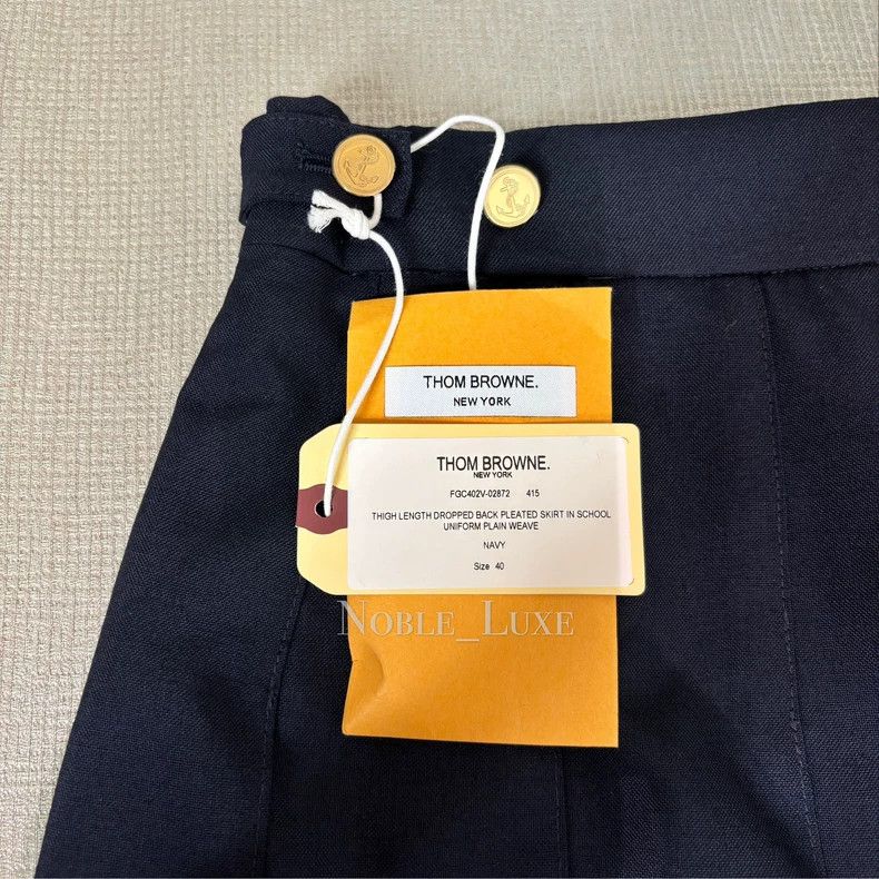 Thom Browne Thom Browne Blue pleated skirt Size 26" / US 2 / IT 38 - 6 Thumbnail