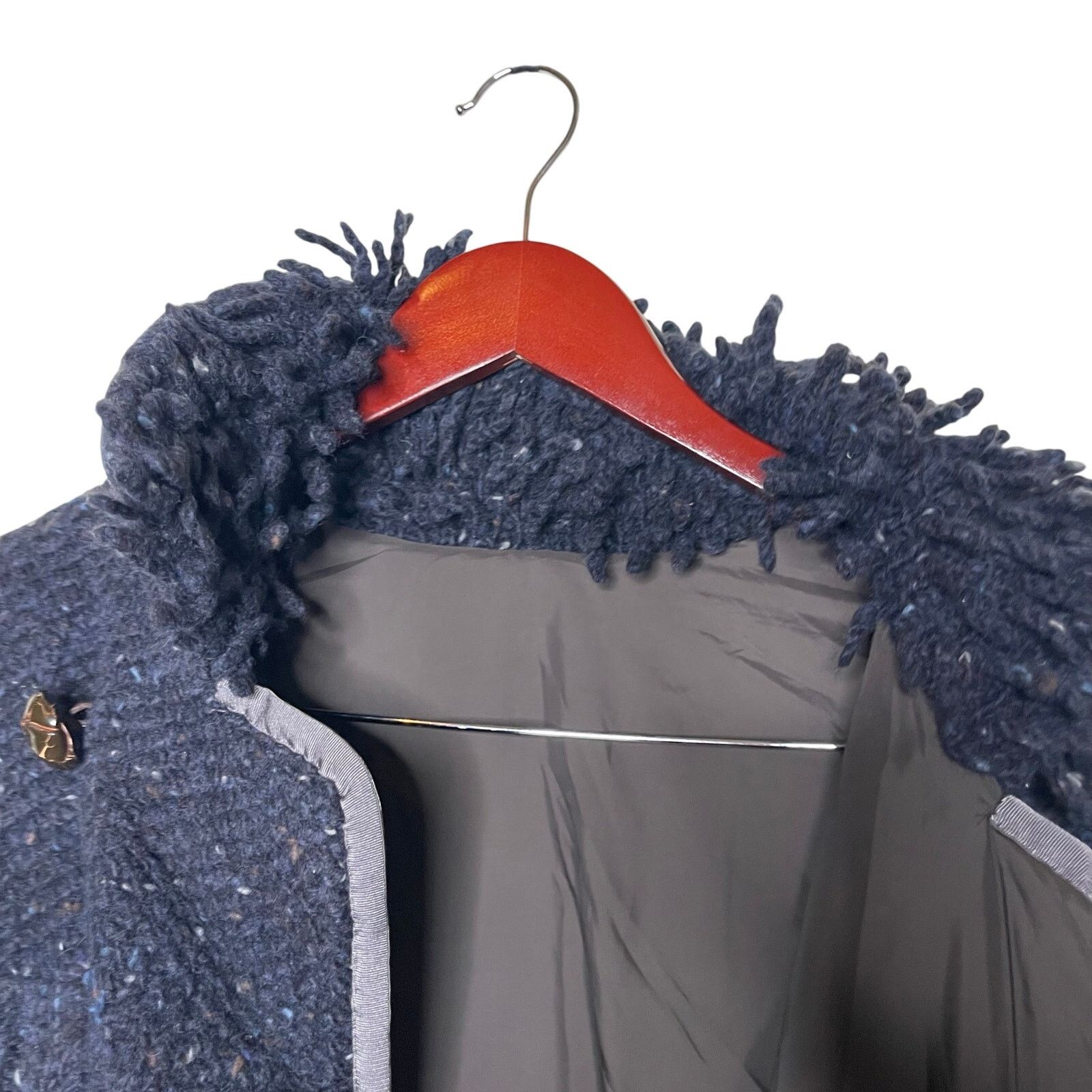Sacai Sacai men navy knitted wool over puffer jacket sz 3 US L Size US L / EU 52-54 / 3 - 4 Thumbnail