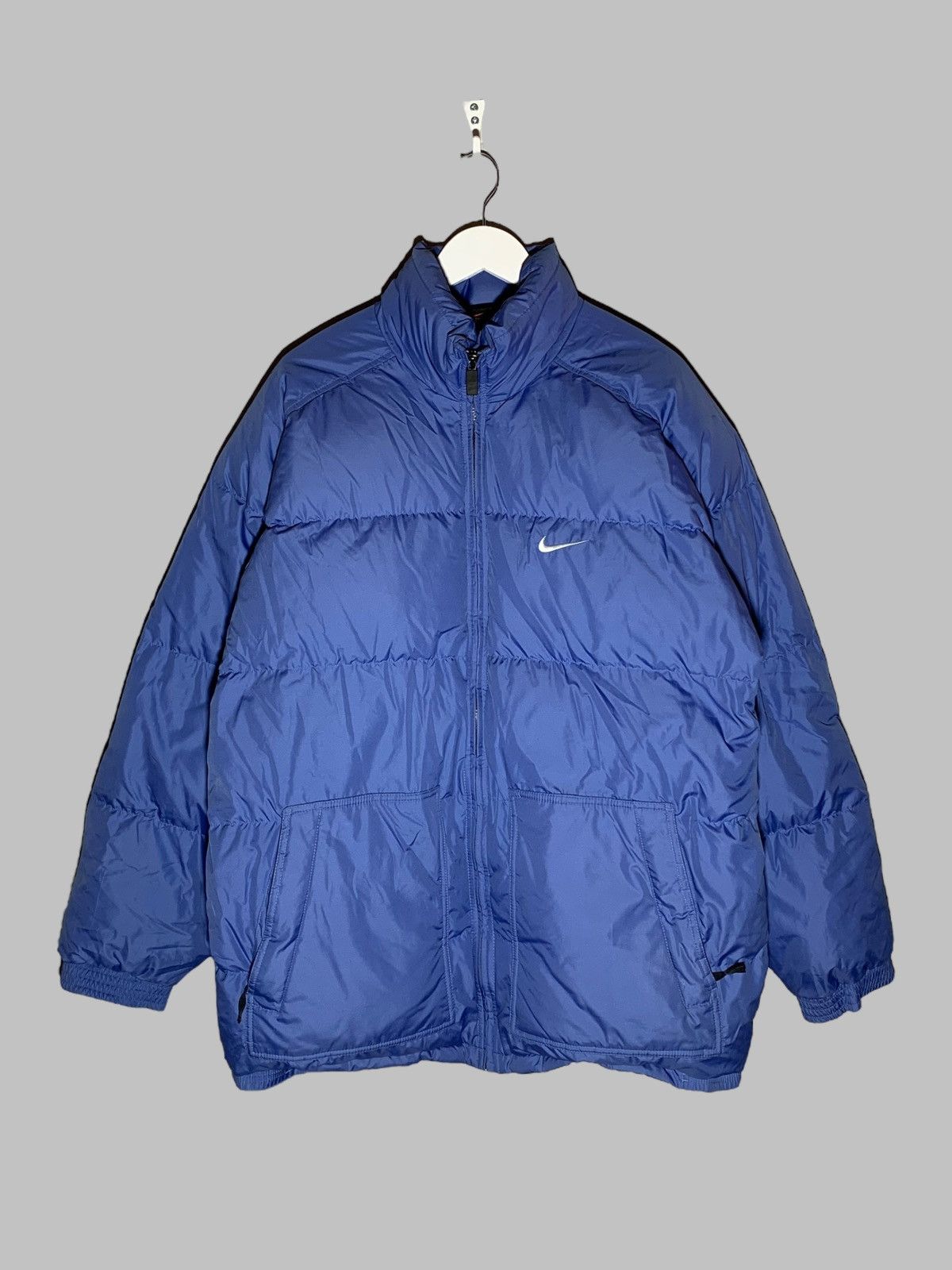 Nike × Vintage Vintage 90s Nike Down Puffer Men’s Jacket Size US L / EU 52-54 / 3 - 1 Thumbnail