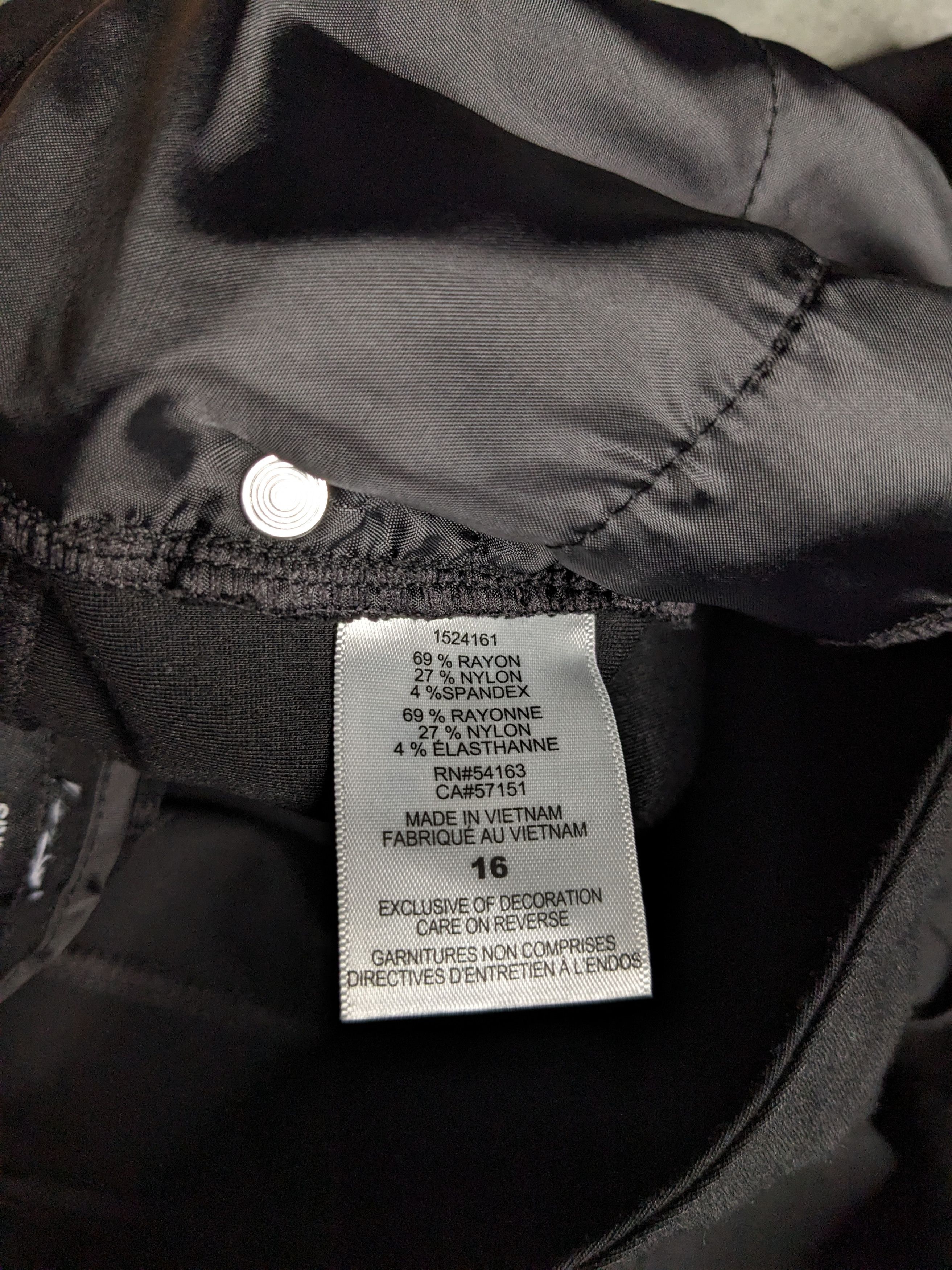 Karl Lagerfeld Karl Lagerfeld Pants Size 16 Straight Stretch Knit Trousers Size 38" / US 16 / IT 52 - 13 Thumbnail