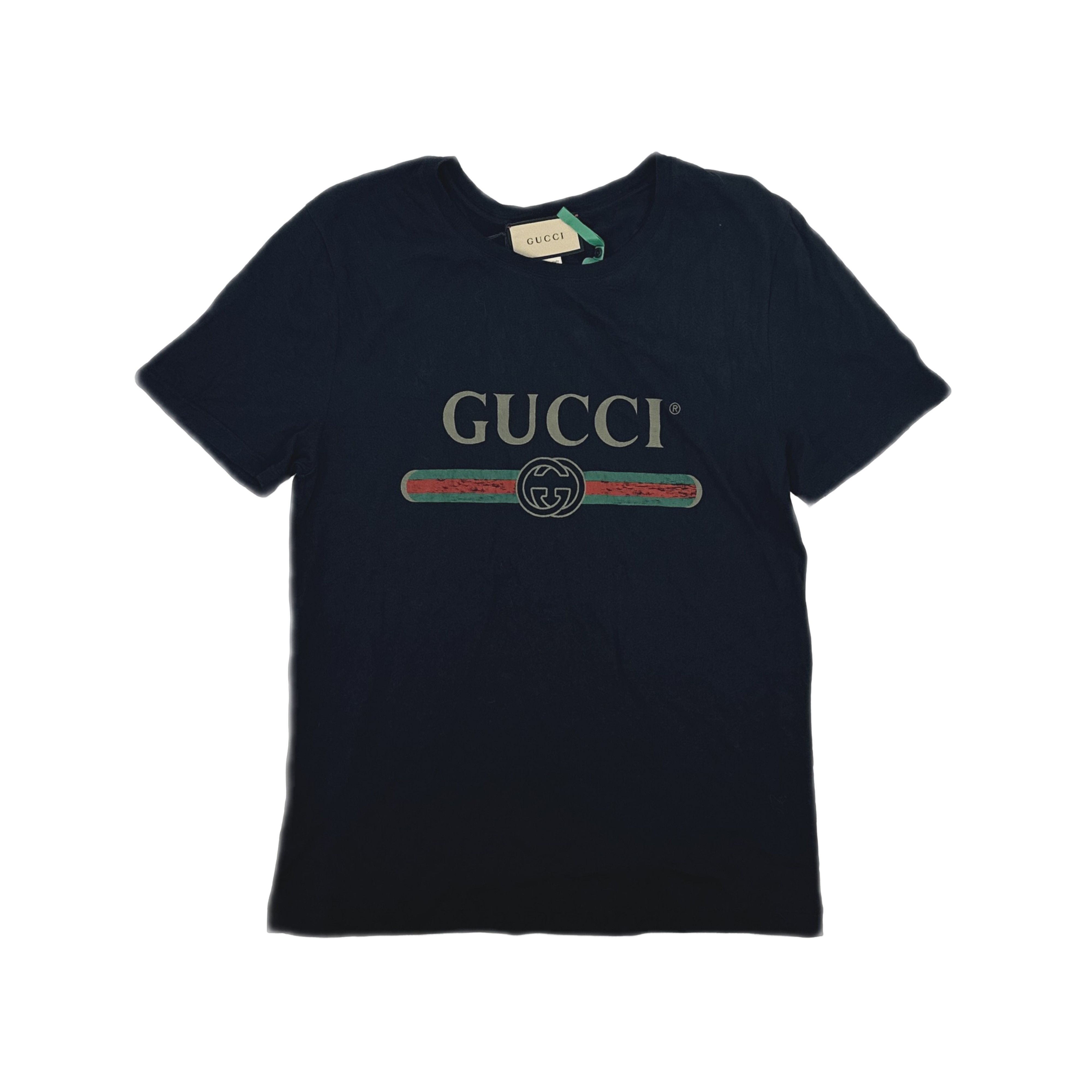 Gucci Gucci Logo Belt Print Cotton Silk T-Shirt S Size US S / EU 44-46 / 1 - 1 Thumbnail
