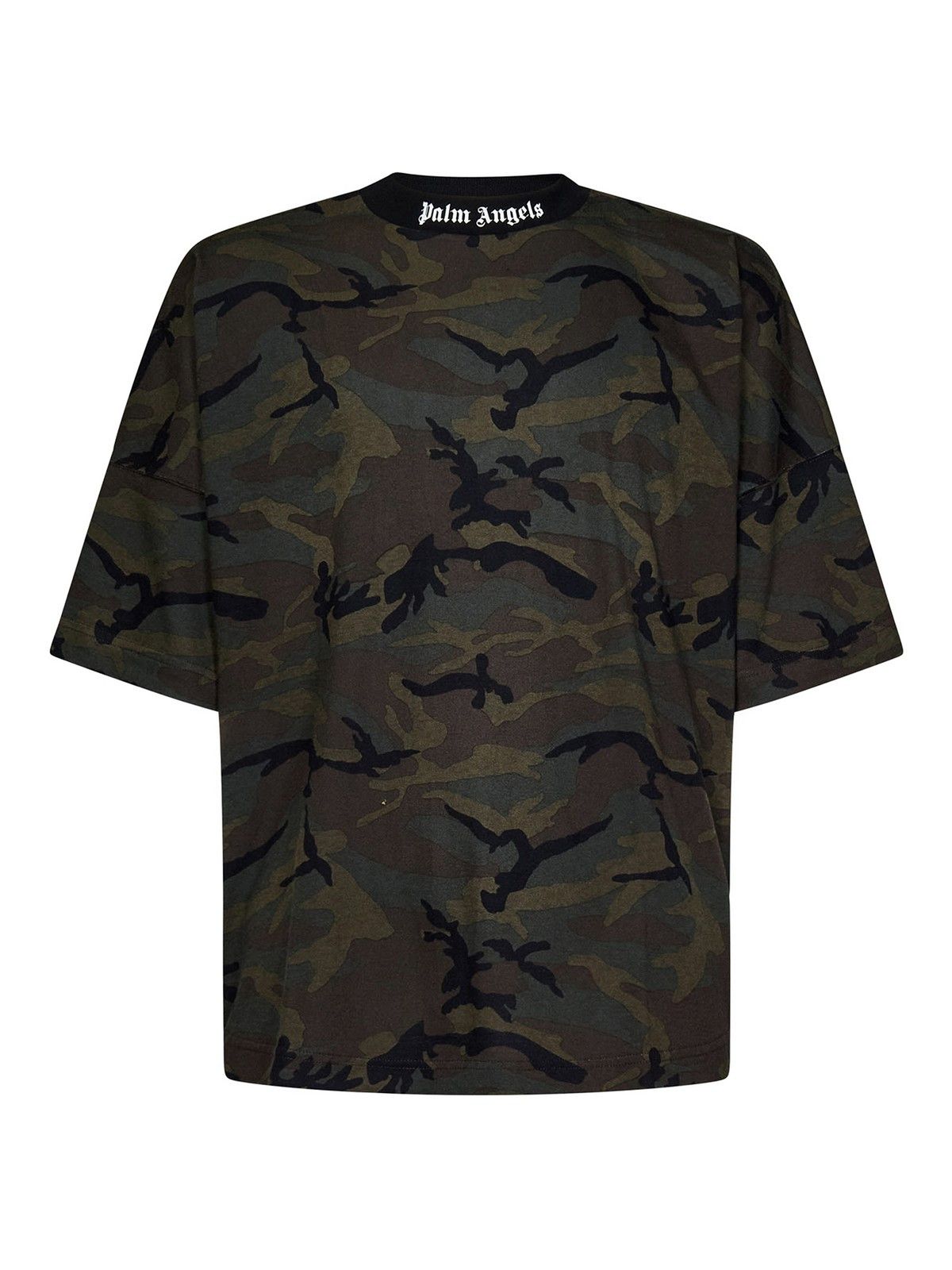 Palm Angels o1gr1nt0425 Camo Classic Logo Over T-Shirt in Military Size US XS / EU 42 / 0 - 1 Thumbnail