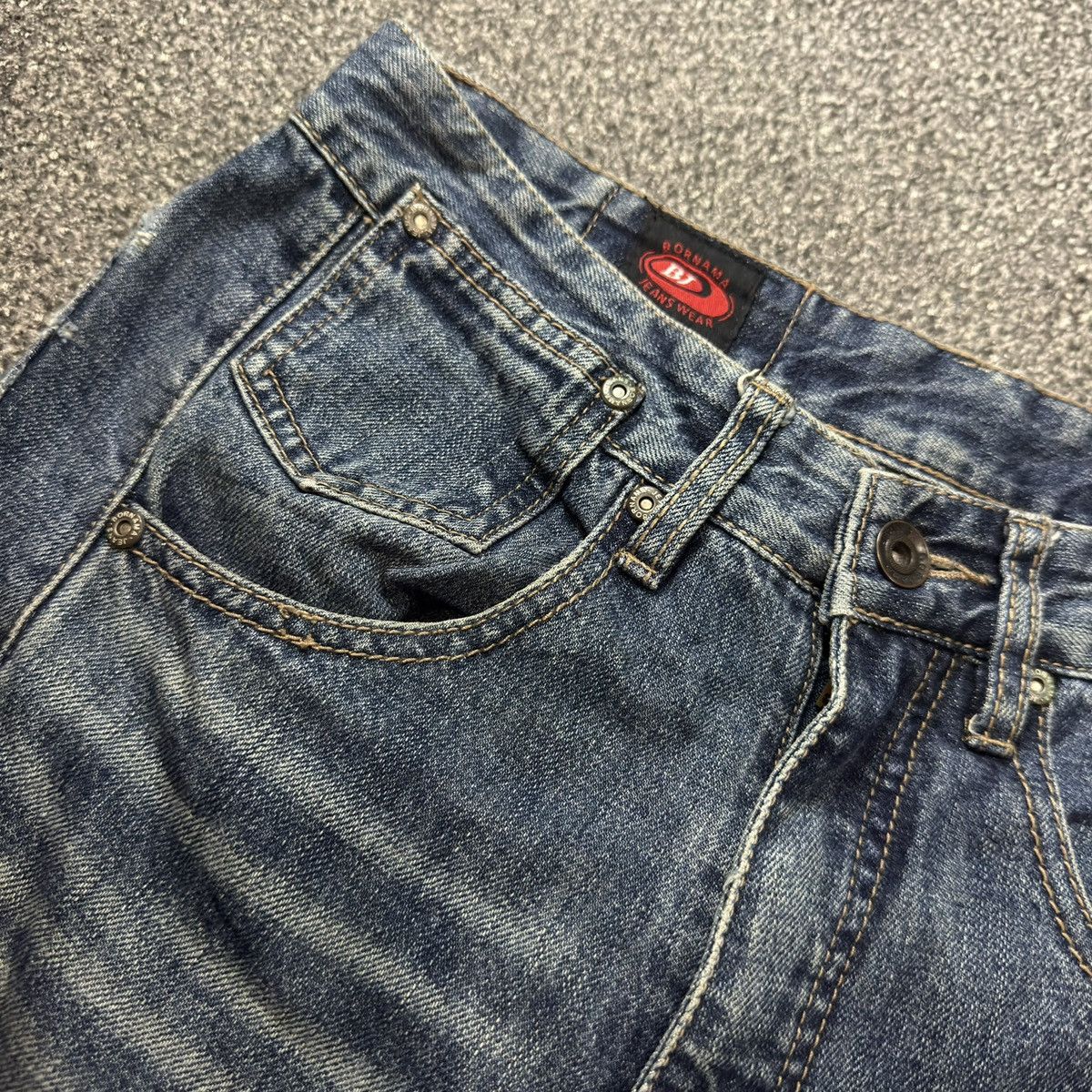 Japanese Brand 🔥🇯🇵 Vintage y2k Hand Printed Ronin Bj Jeans Karakuri Size US 30 / EU 46 - 14 Thumbnail