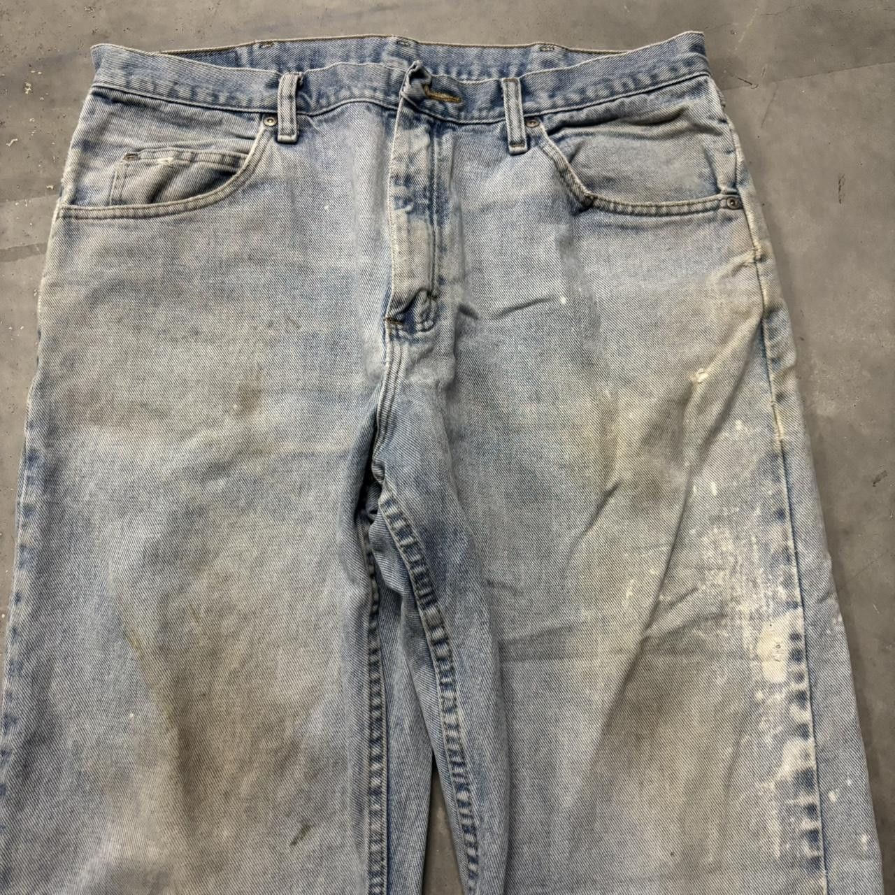 Japanese Brand × Vintage Crazy Vintage Y2K/2000s Faded Light Wash Essential Denim Jeans! Size US 36 / EU 52 - 5 Thumbnail