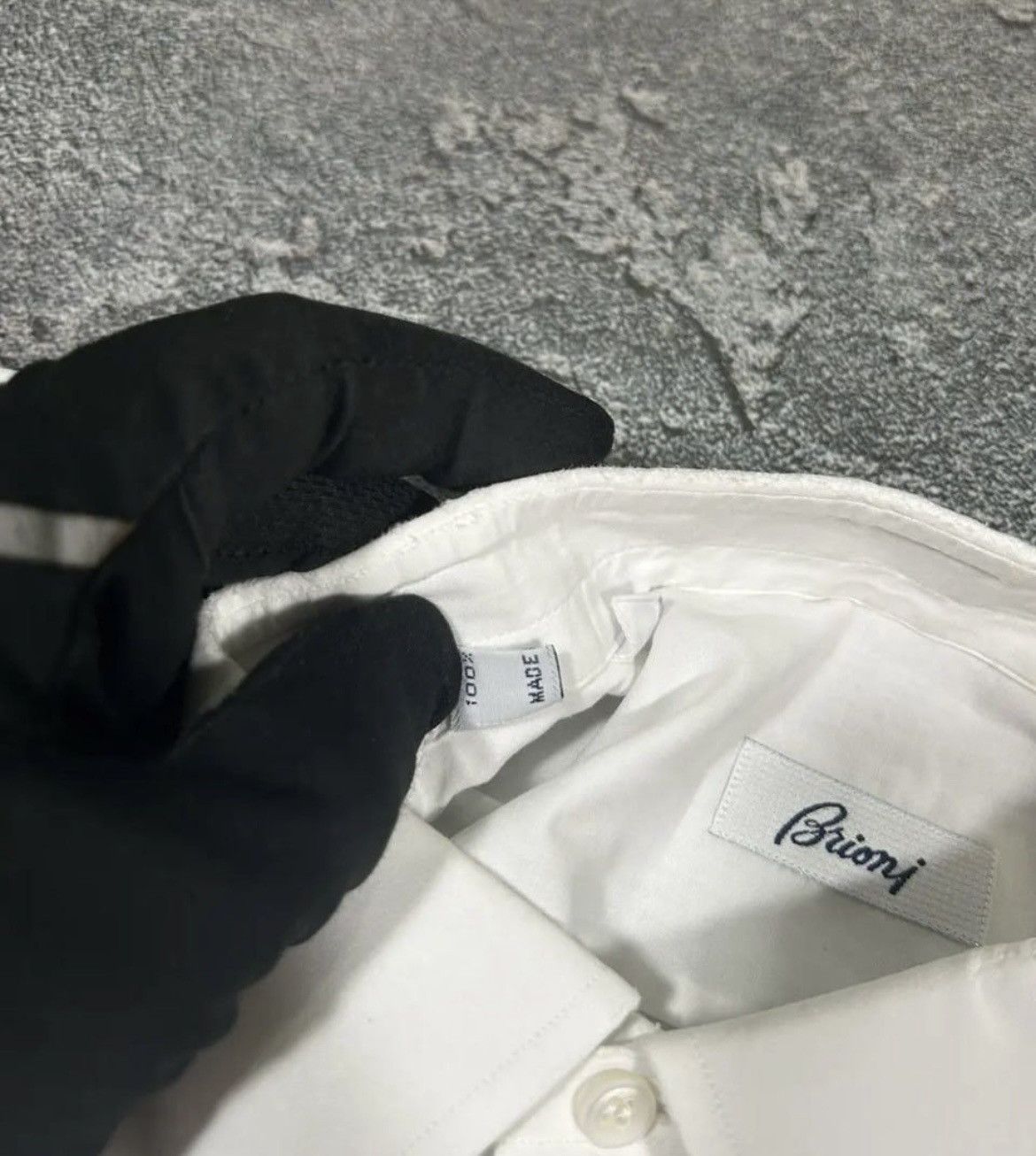 Brioni Brioni White Italian Dress Shirt 100% Cotton Size US L / EU 52-54 / 3 - 5 Thumbnail