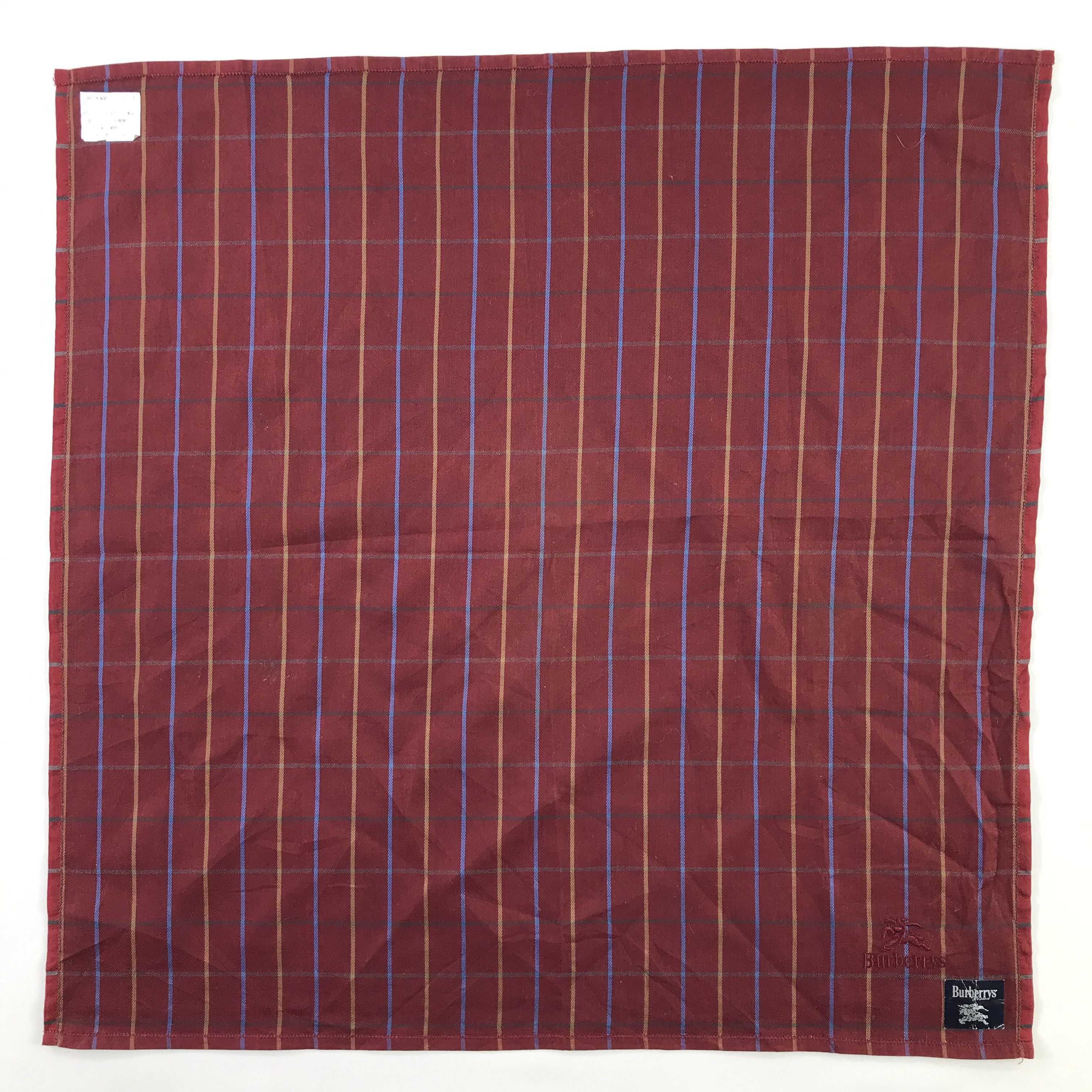 Burberry × Vintage Burberry Bandana / Handkerchief / Neckerchief - S644 Size ONE SIZE - 1 Thumbnail