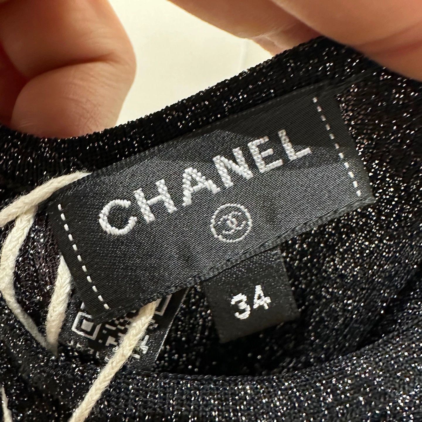 Chanel Chanel mar529 Logo Crystal Camisole 34 Size XS / US 0-2 / IT 36-38 - 3 Thumbnail