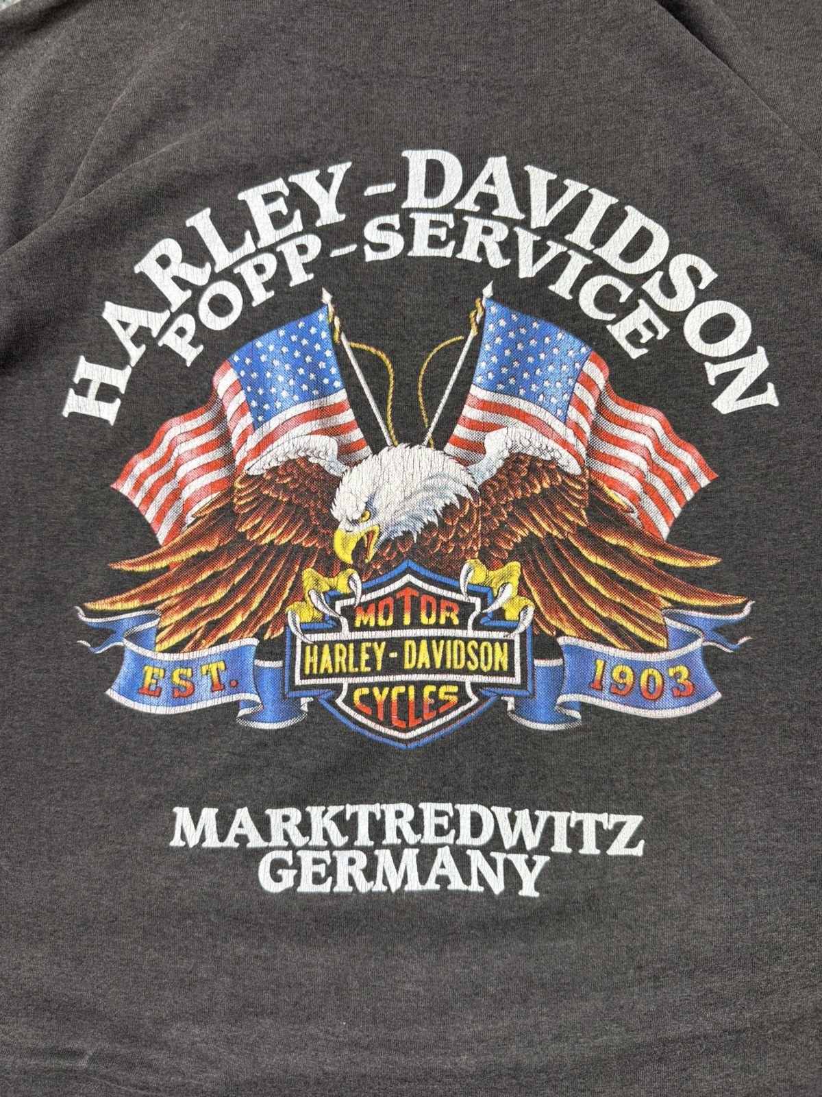Harley Davidson × Vintage Ultra rare 1989 3D Emblem Harley Davidson love to ride tee Size US XL / EU 56 / 4 - 8 Thumbnail
